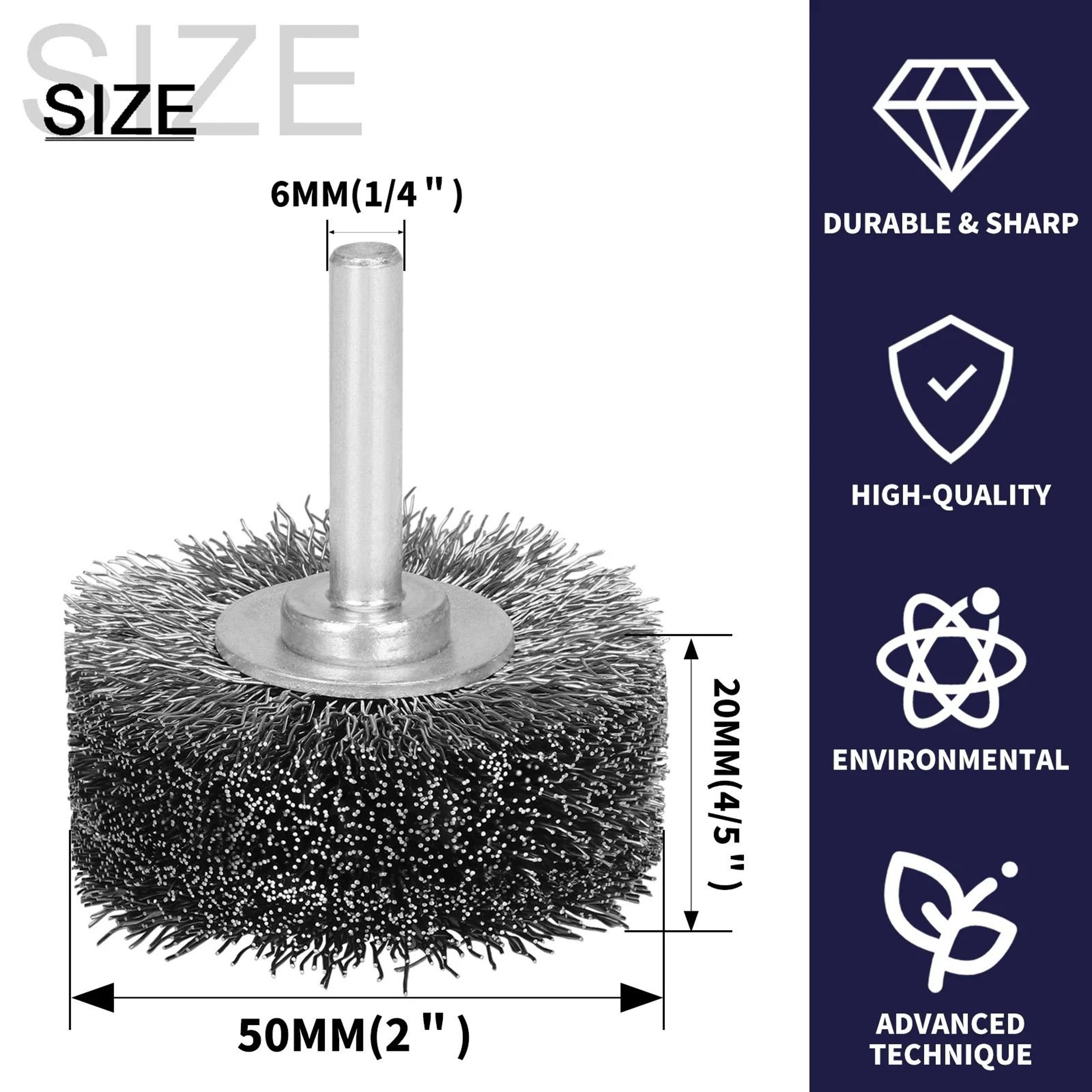 2 inch stainless steel wire brush wheel 50mm rotary polishing tool