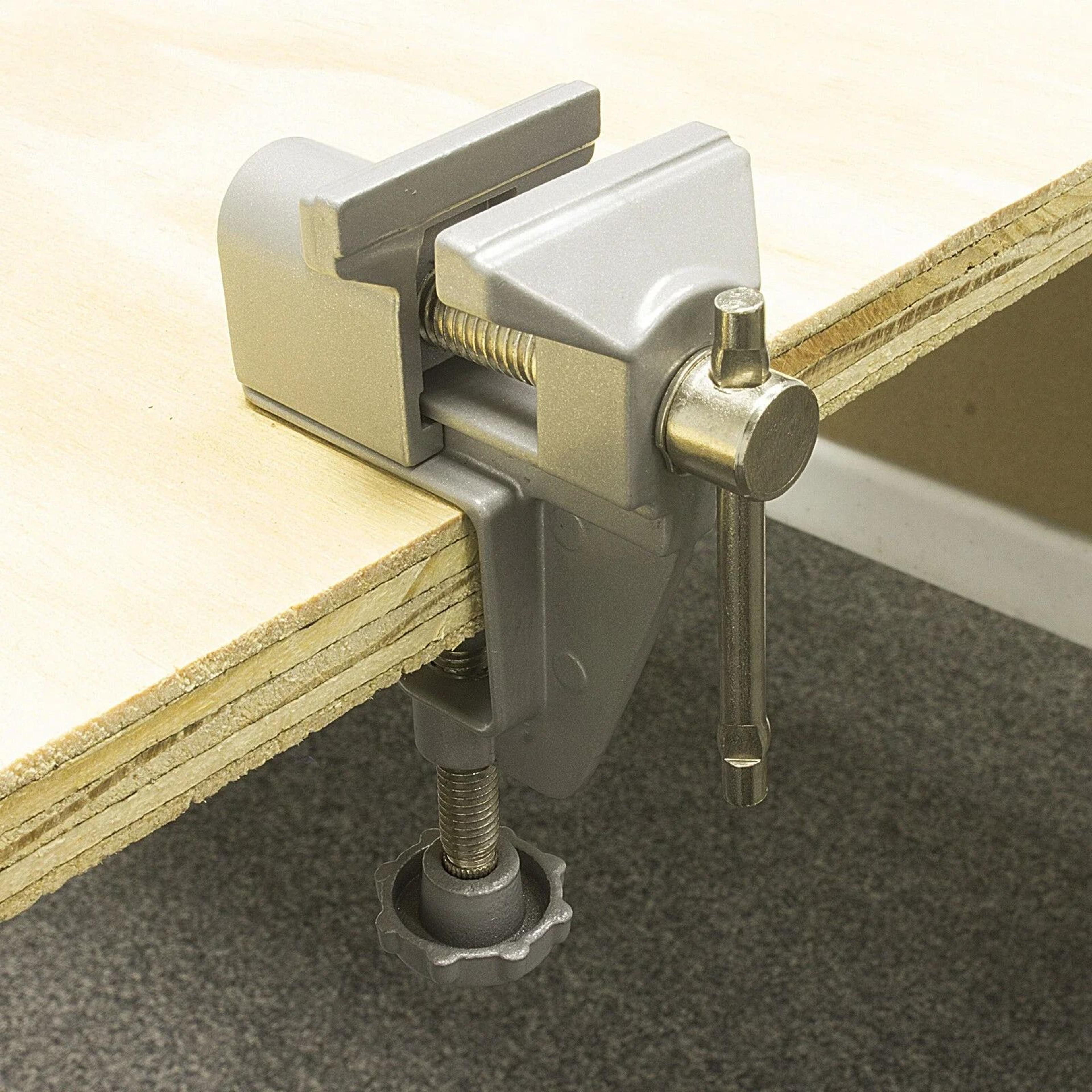 1pc mini table bench vise aluminum work clamp for craft & repair