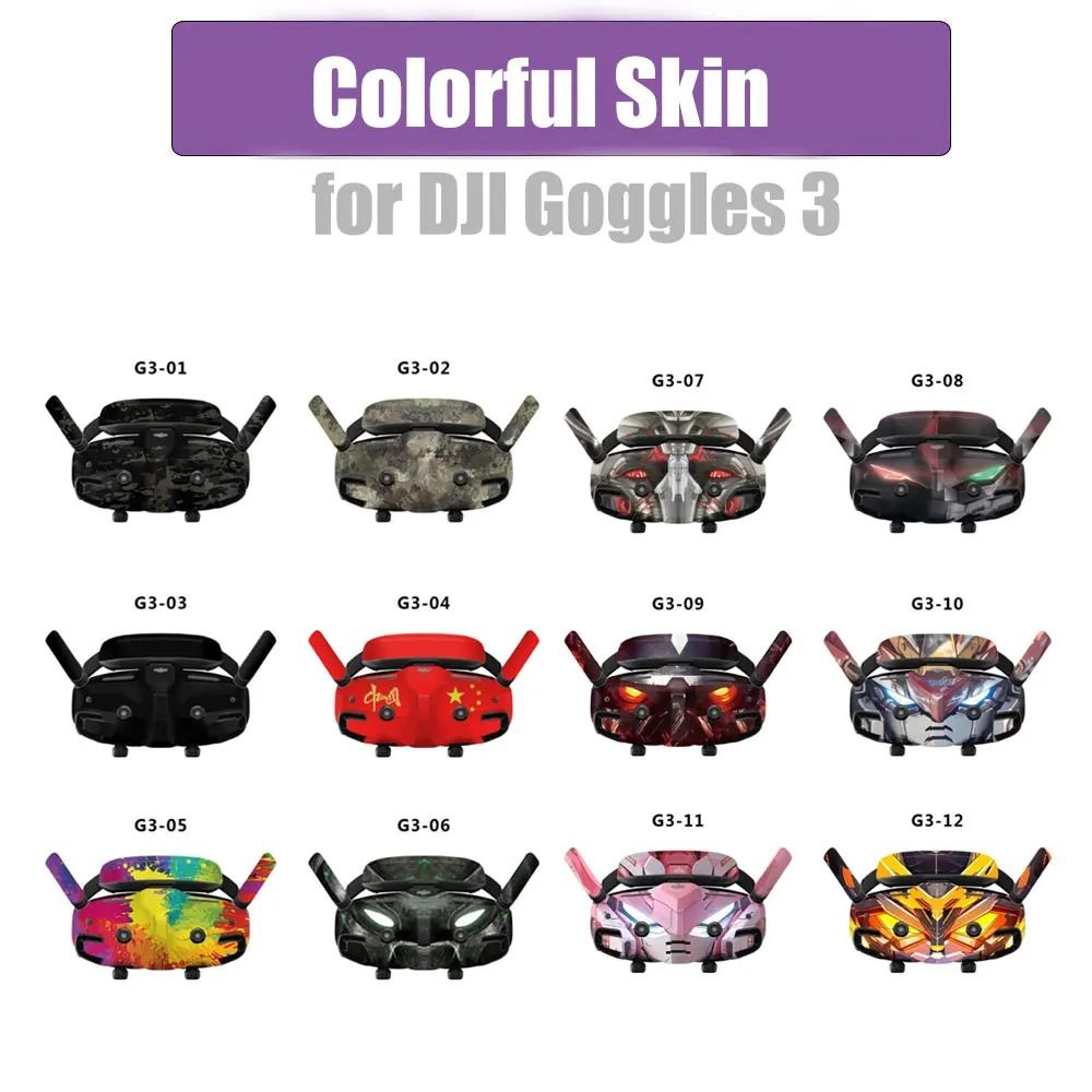 colorful skin for dji avata 2 goggles 3 protective pvc stickers