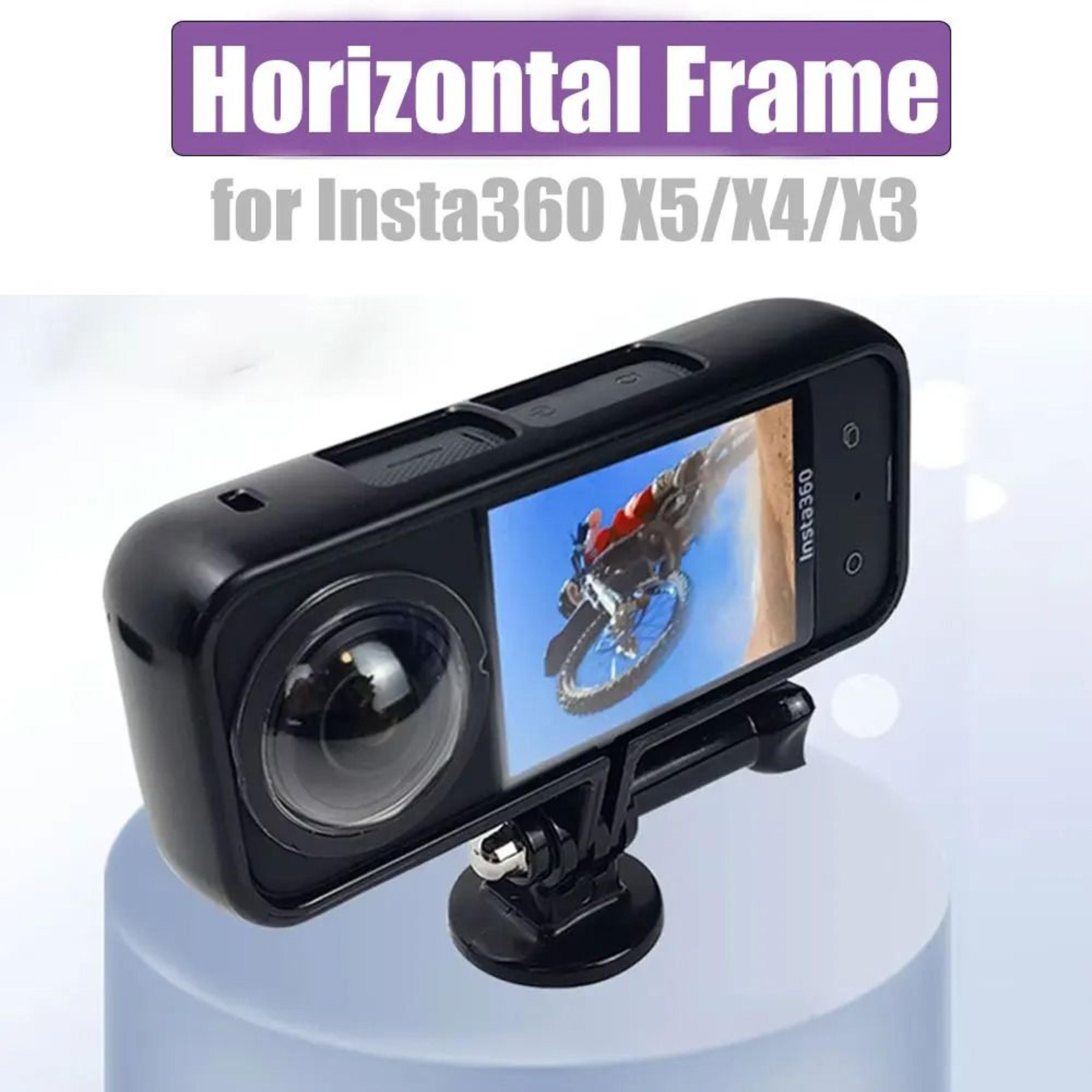 horizontal frame mount adapter for insta360 x5 x4 x3 panoramic camera
