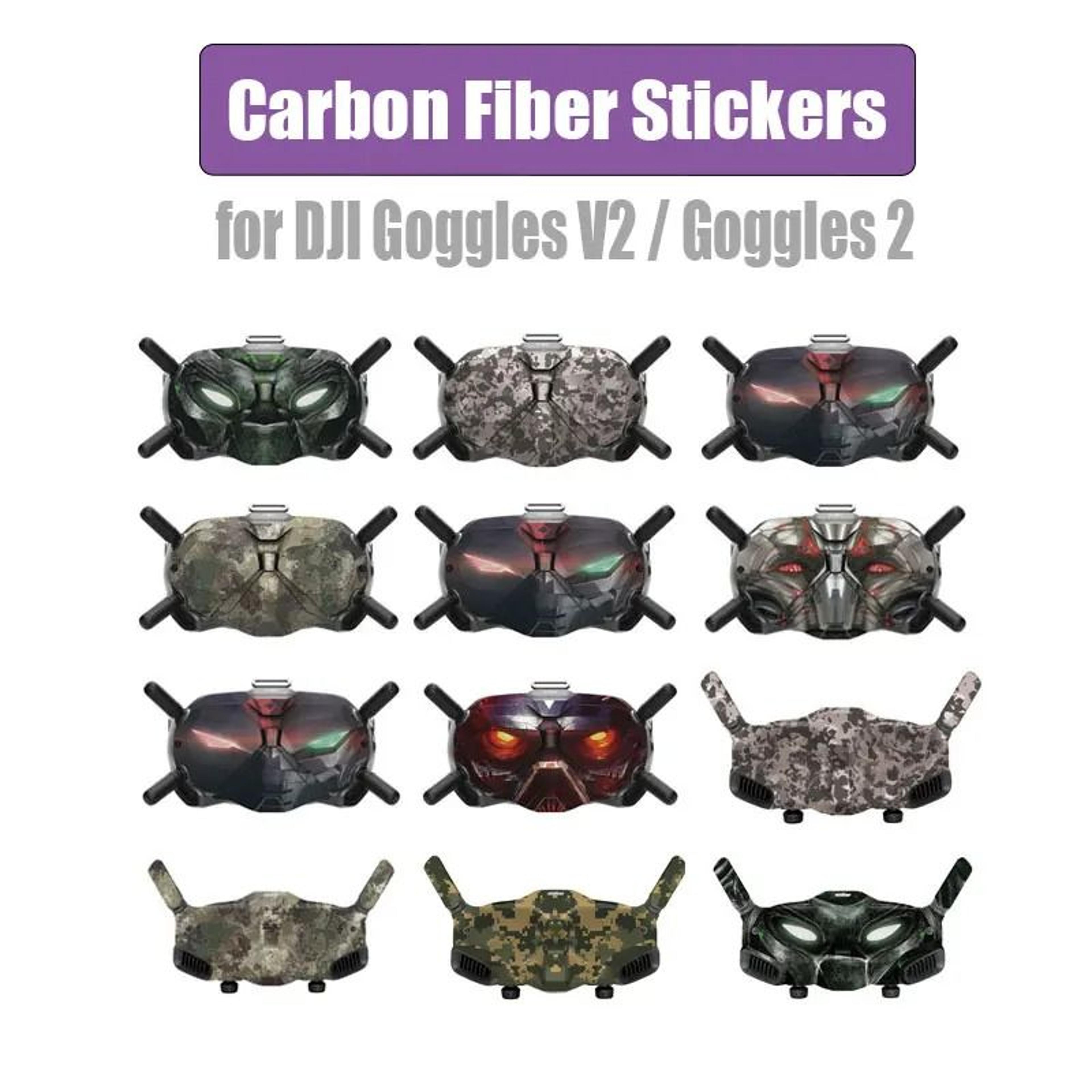 colorful carbon fiber protective sticker skin for dji avata and goggles