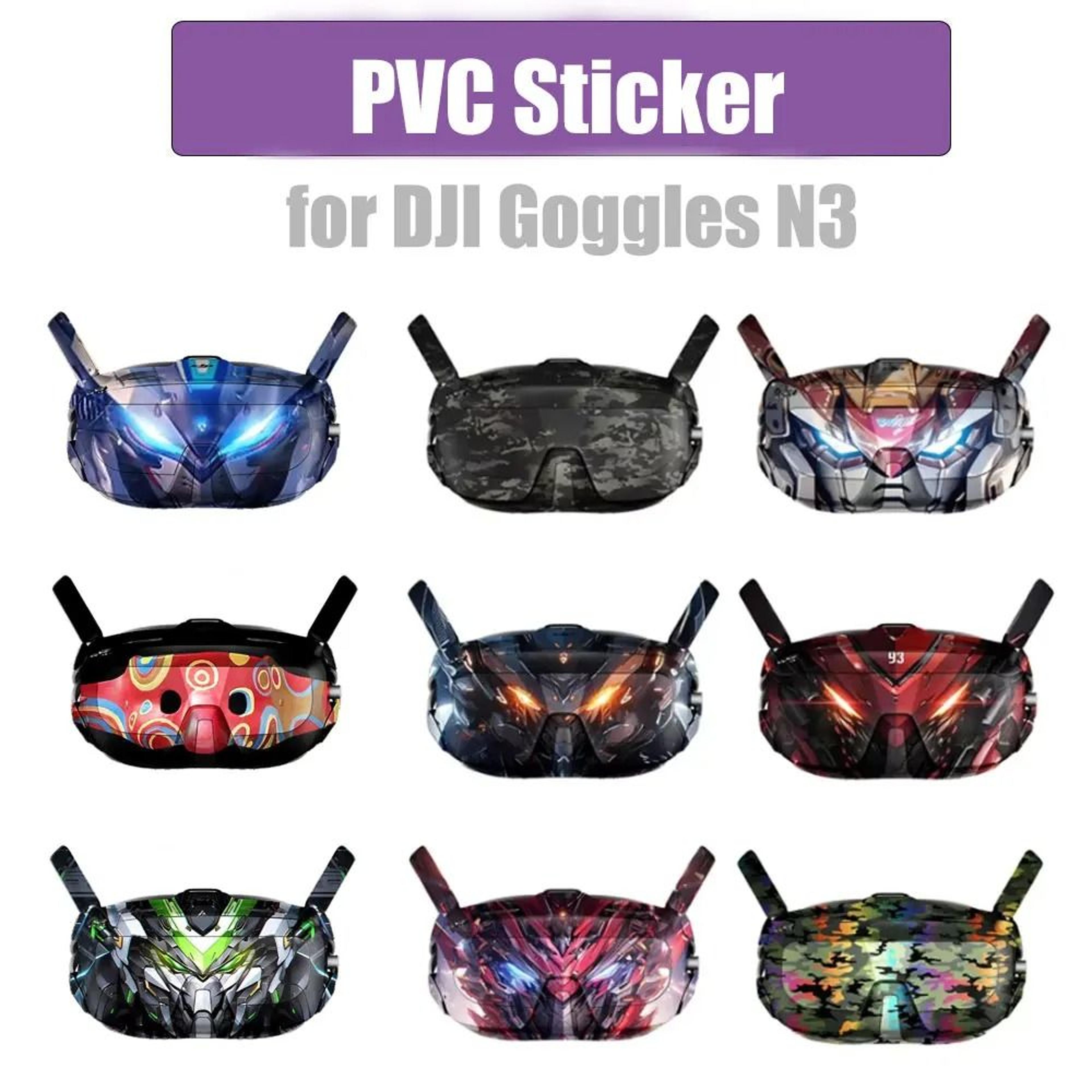 colorful anti-scratch protective pvc sticker skin for dji goggles n3
