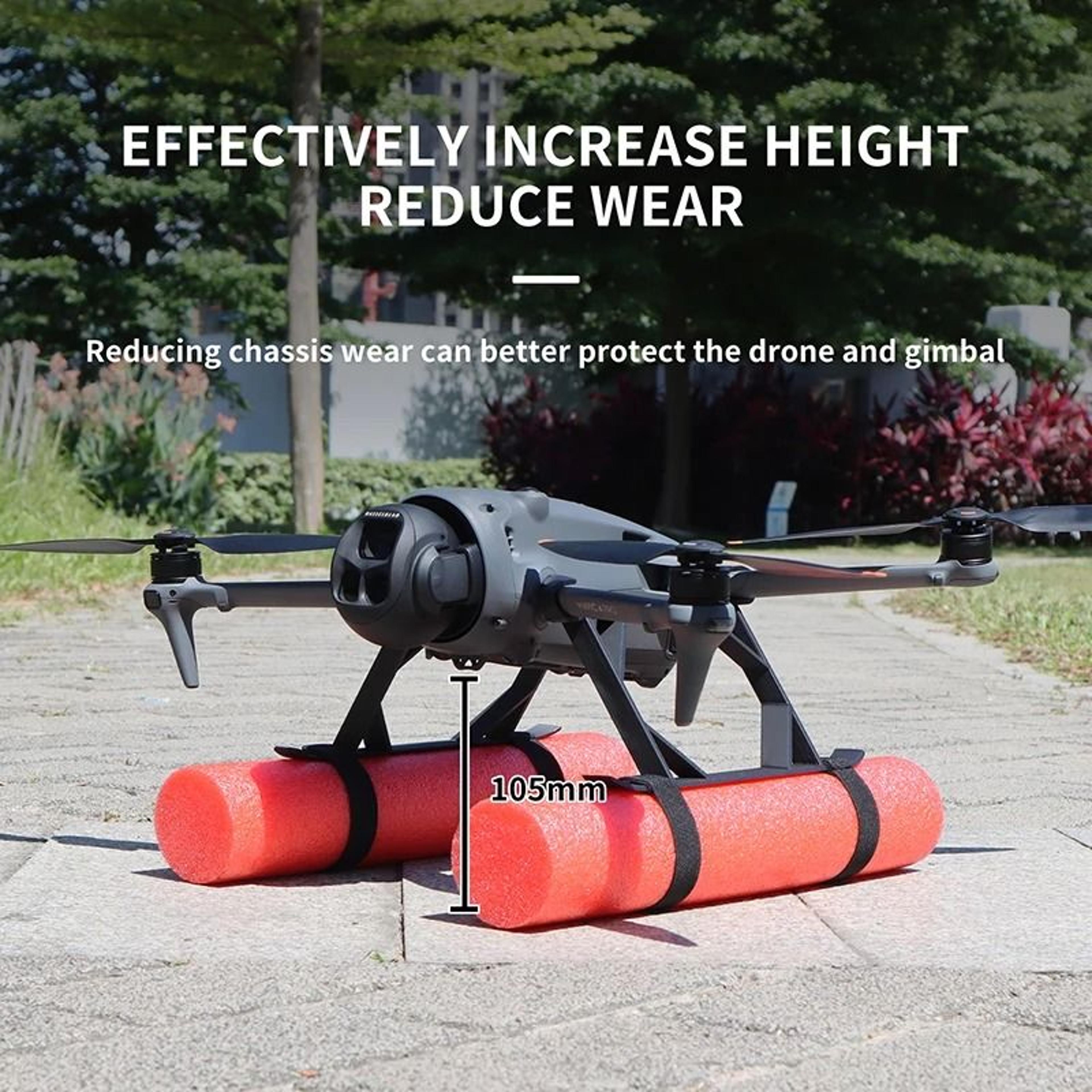 water landing skid float kit and training gear for dji mavic 4 pro