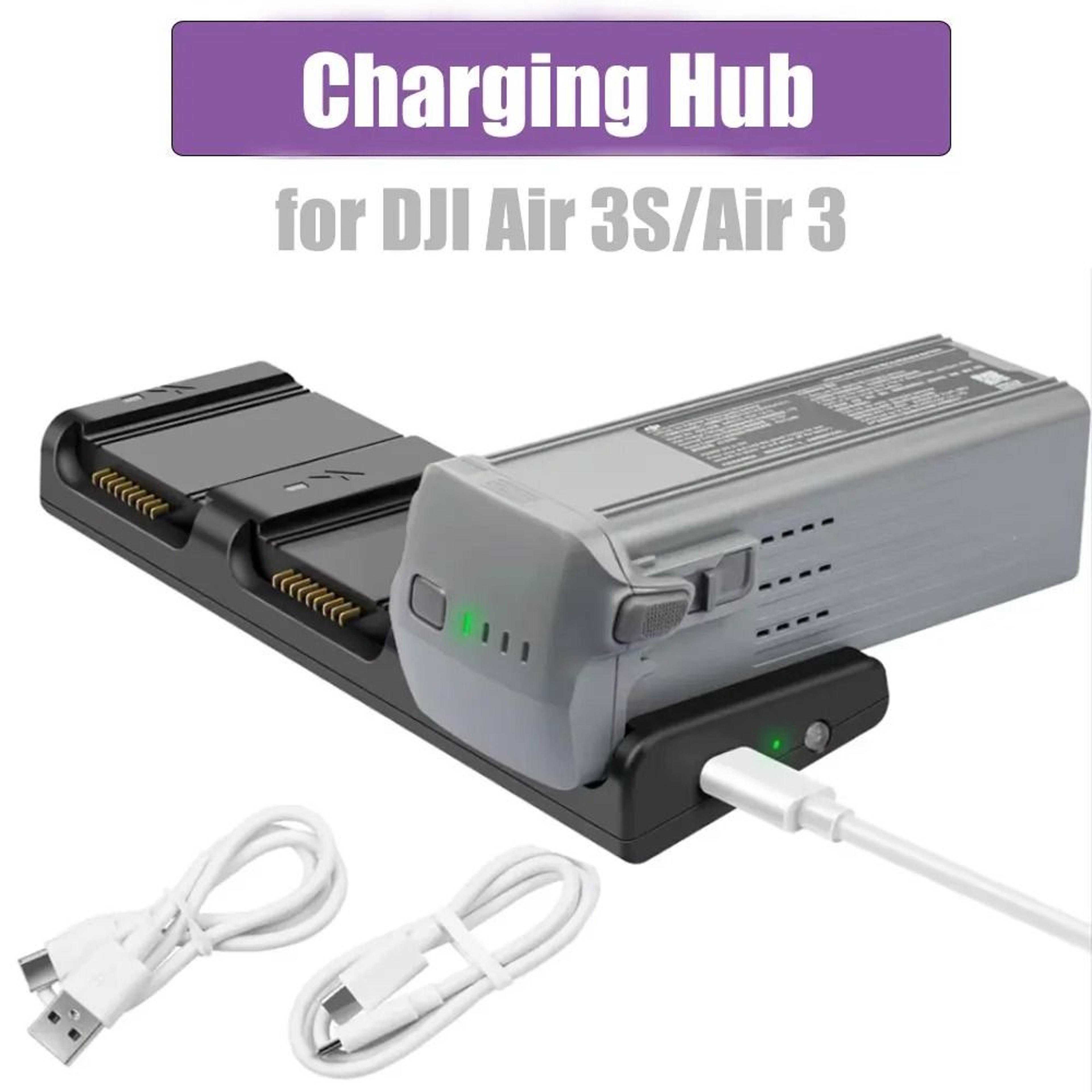 3-way smart battery charging hub and fast manager for dji air 3 and air 3s