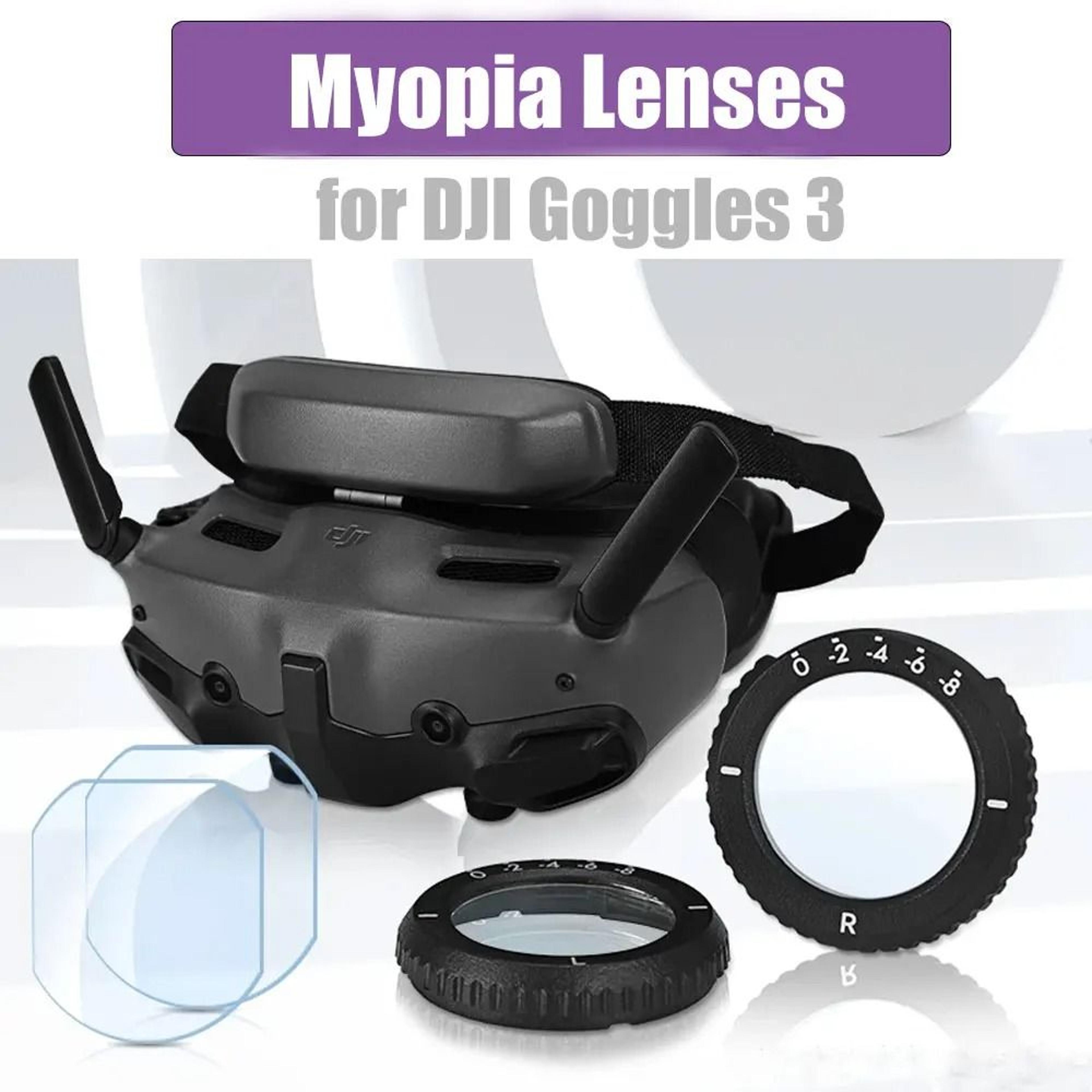anti-blue light corrective myopia lenses for dji goggles 3 / avata 2