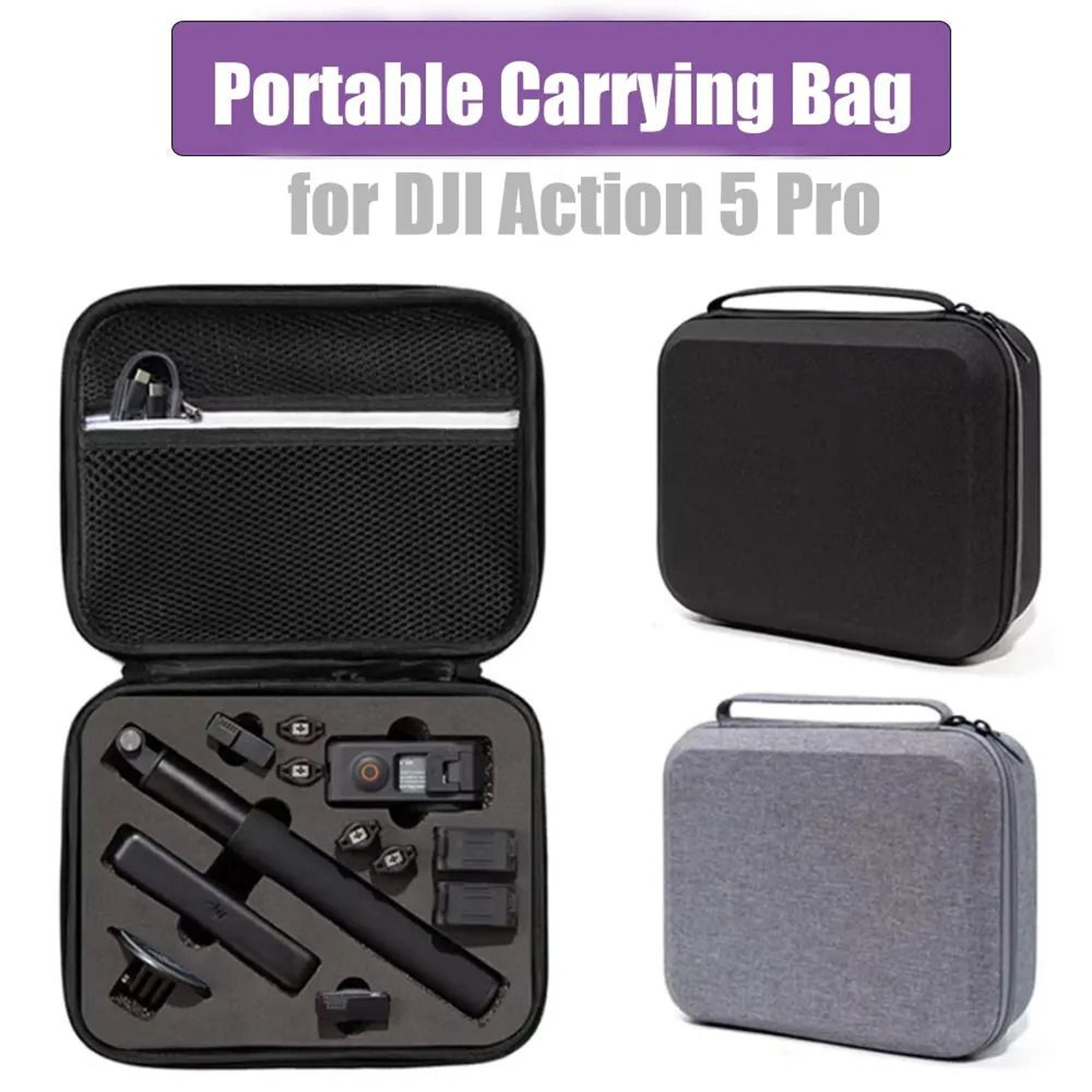 portable storage bag and carrying case for dji osmo action 5 pro / action 4 / action 3