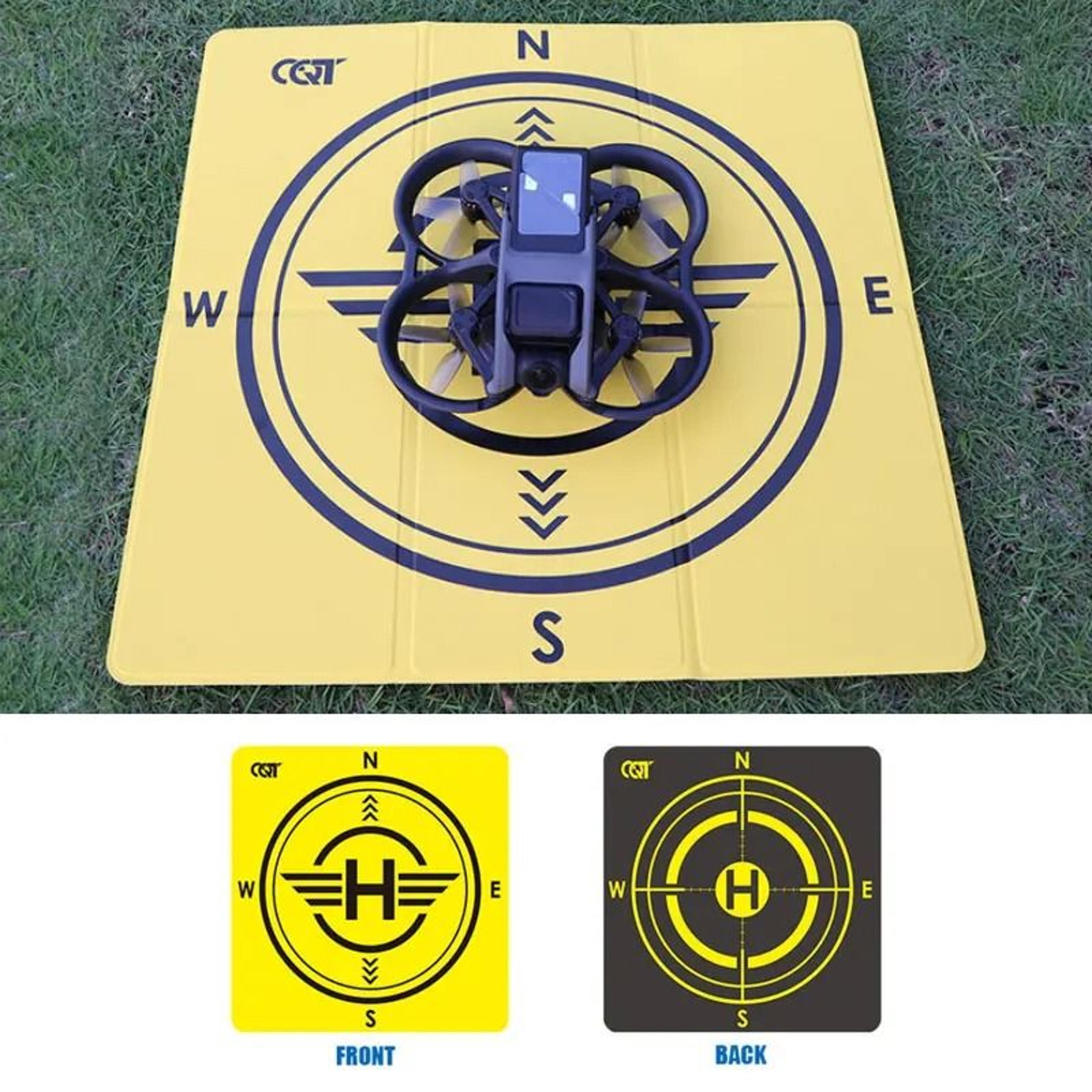 foldable double-sided waterproof drone landing pad and helipad