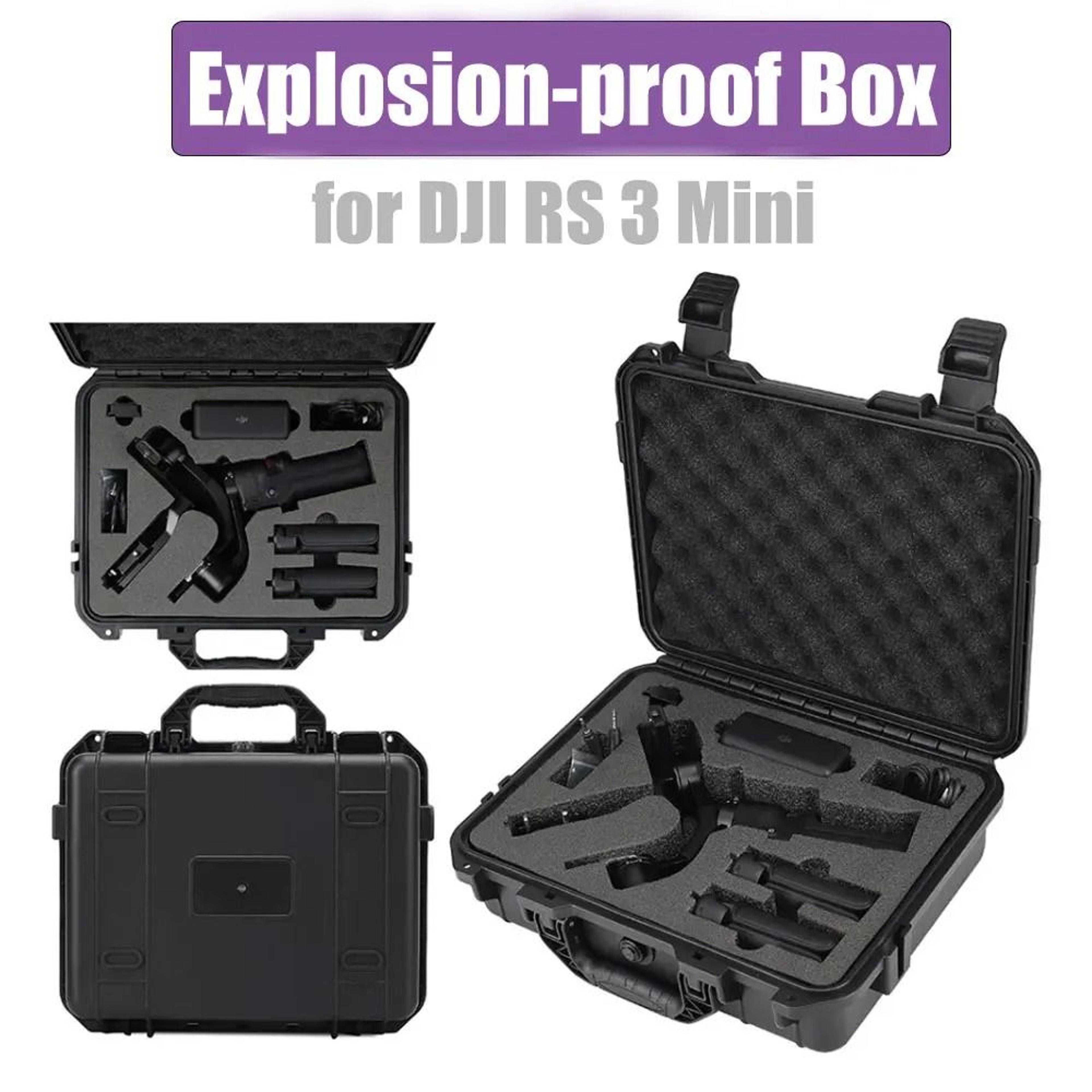 waterproof explosion-proof hard carrying case and handbag for dji rs 3 mini