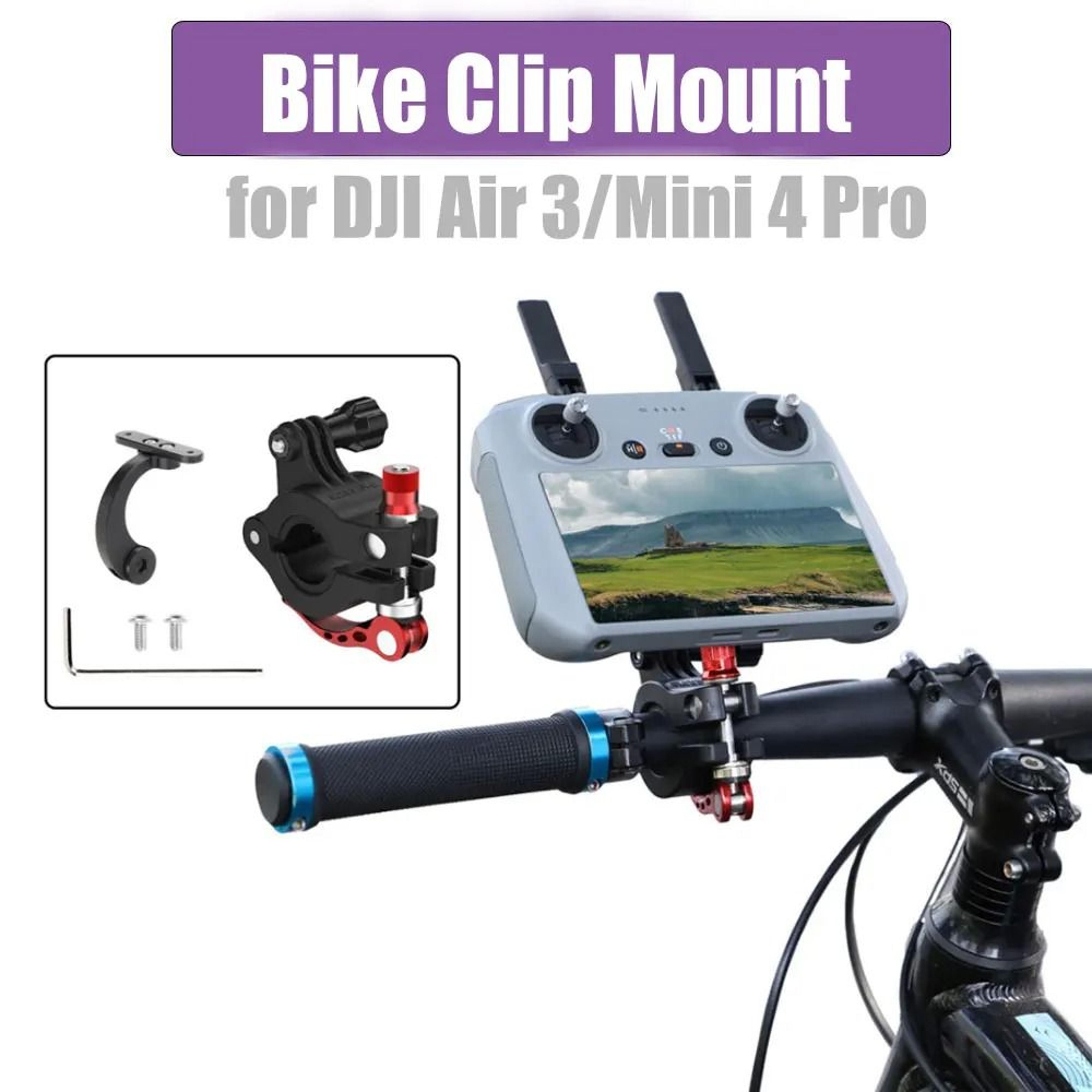 bicycle and handlebar clamp mount holder for dji rc 2 / rc-n2 remote controller