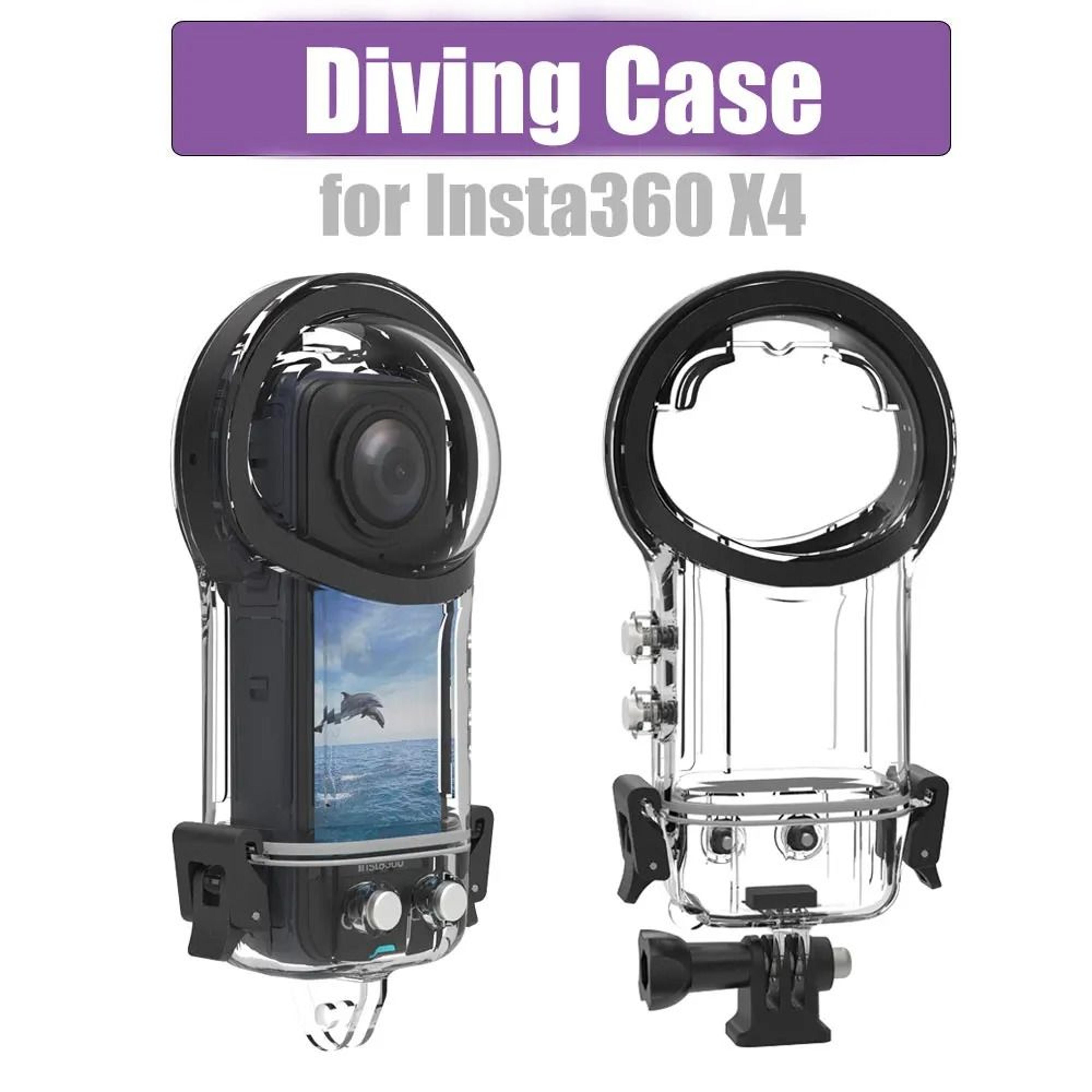 40m waterproof dive case and underwater housing shell for insta360 x4