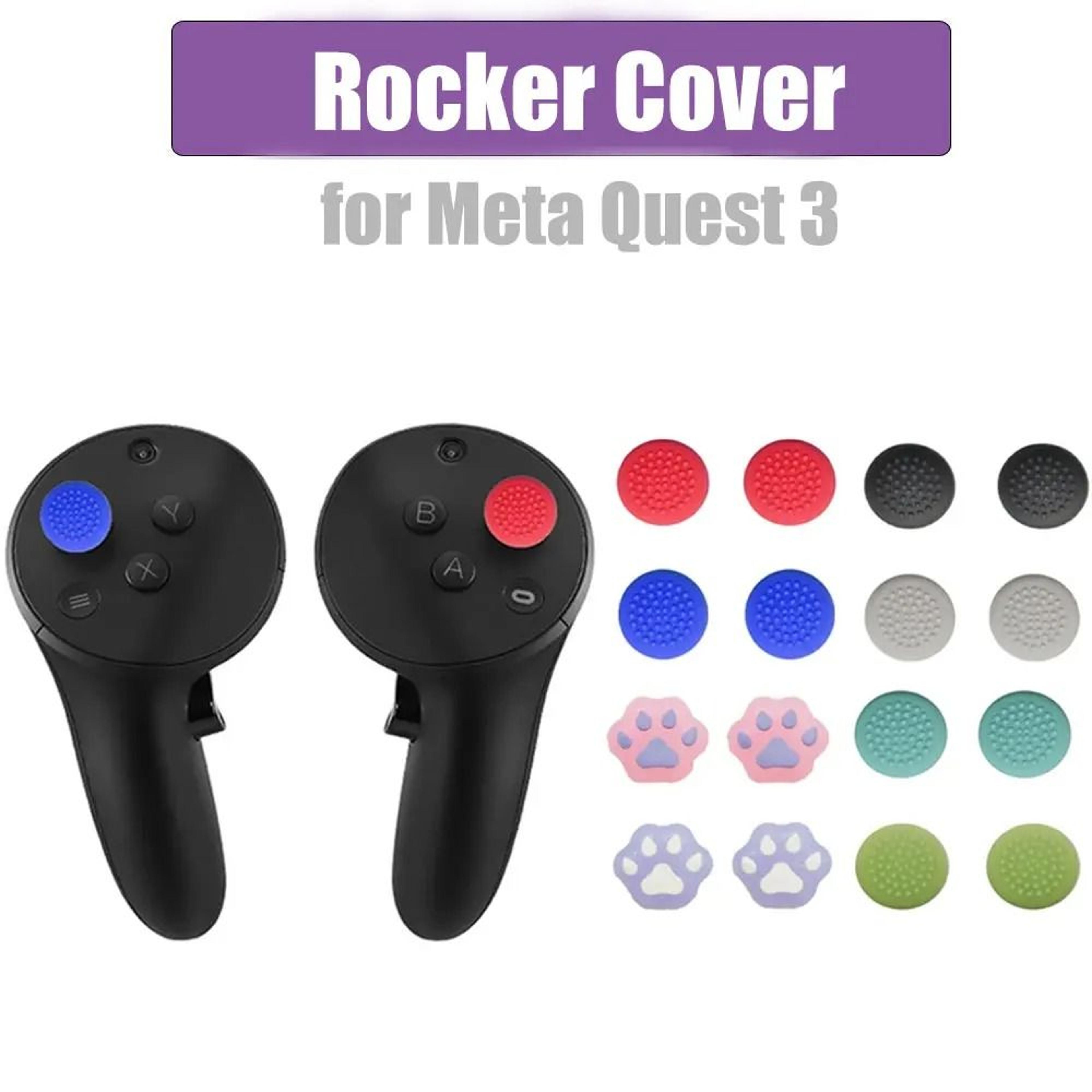 anti-skid silicone rocker thumb stick grip caps for meta quest 3 controllers