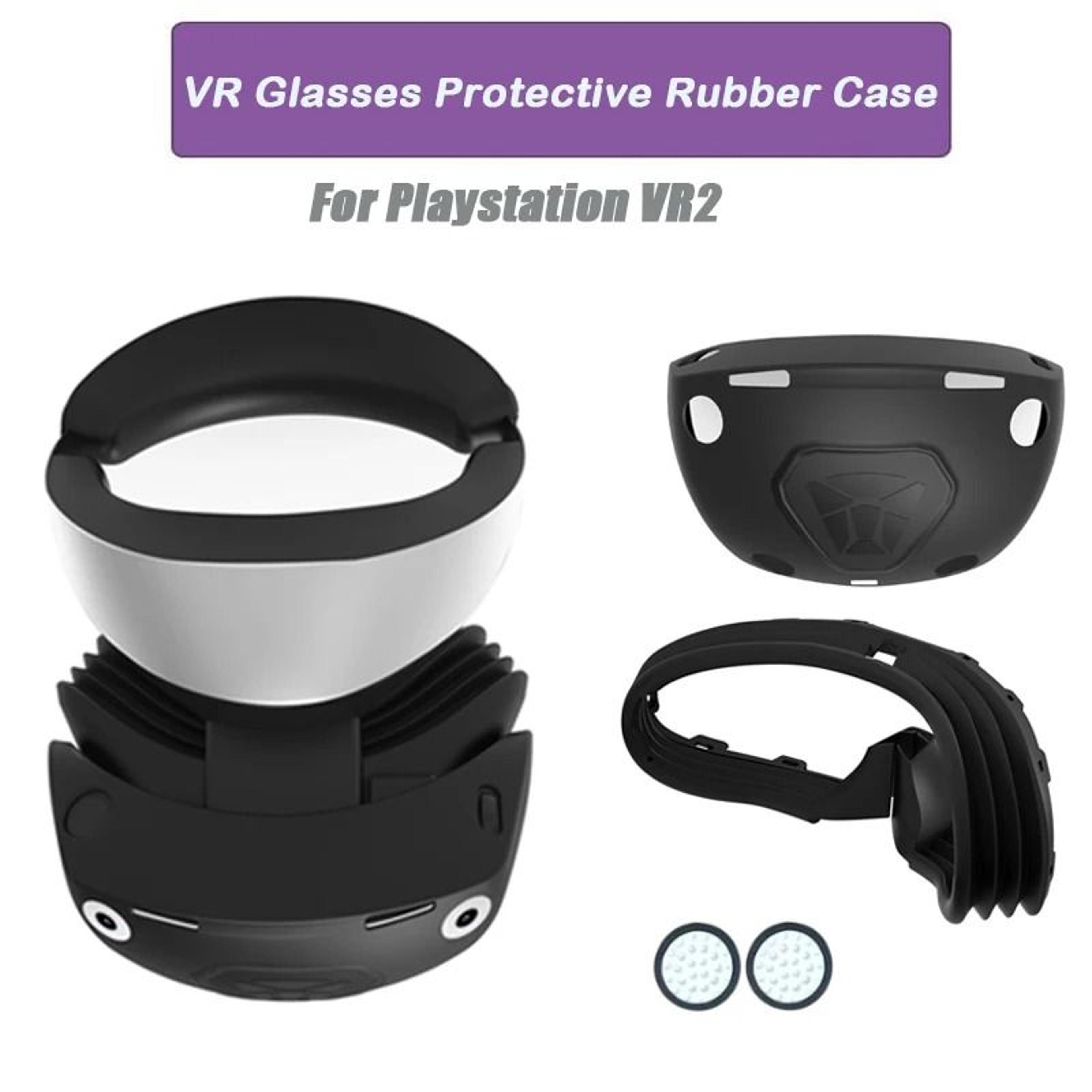 full face silicone protective skin case and rubber cover for playstation vr2 (ps vr2)