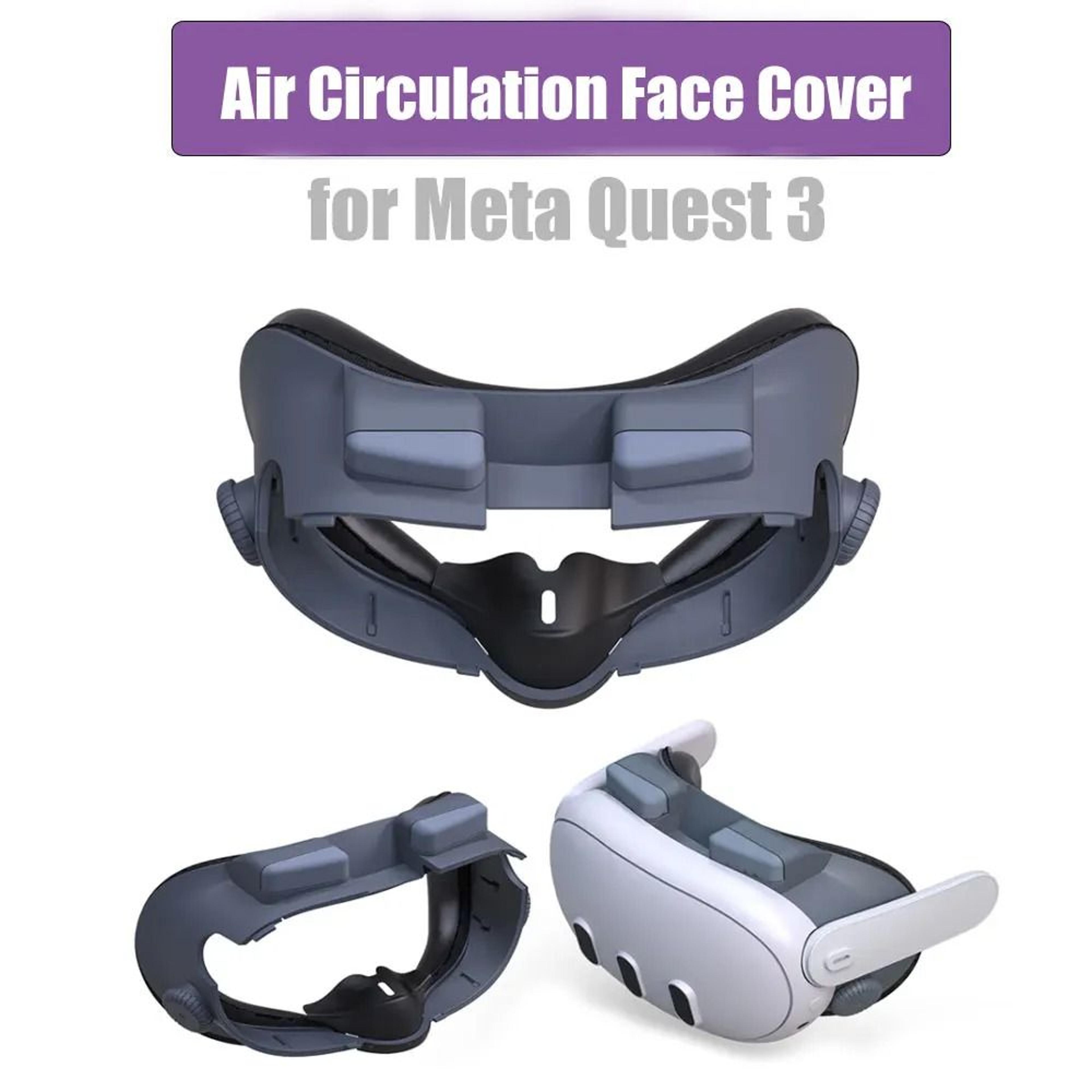 air circulation ventilation face cover and facial interface replacement for meta quest 3