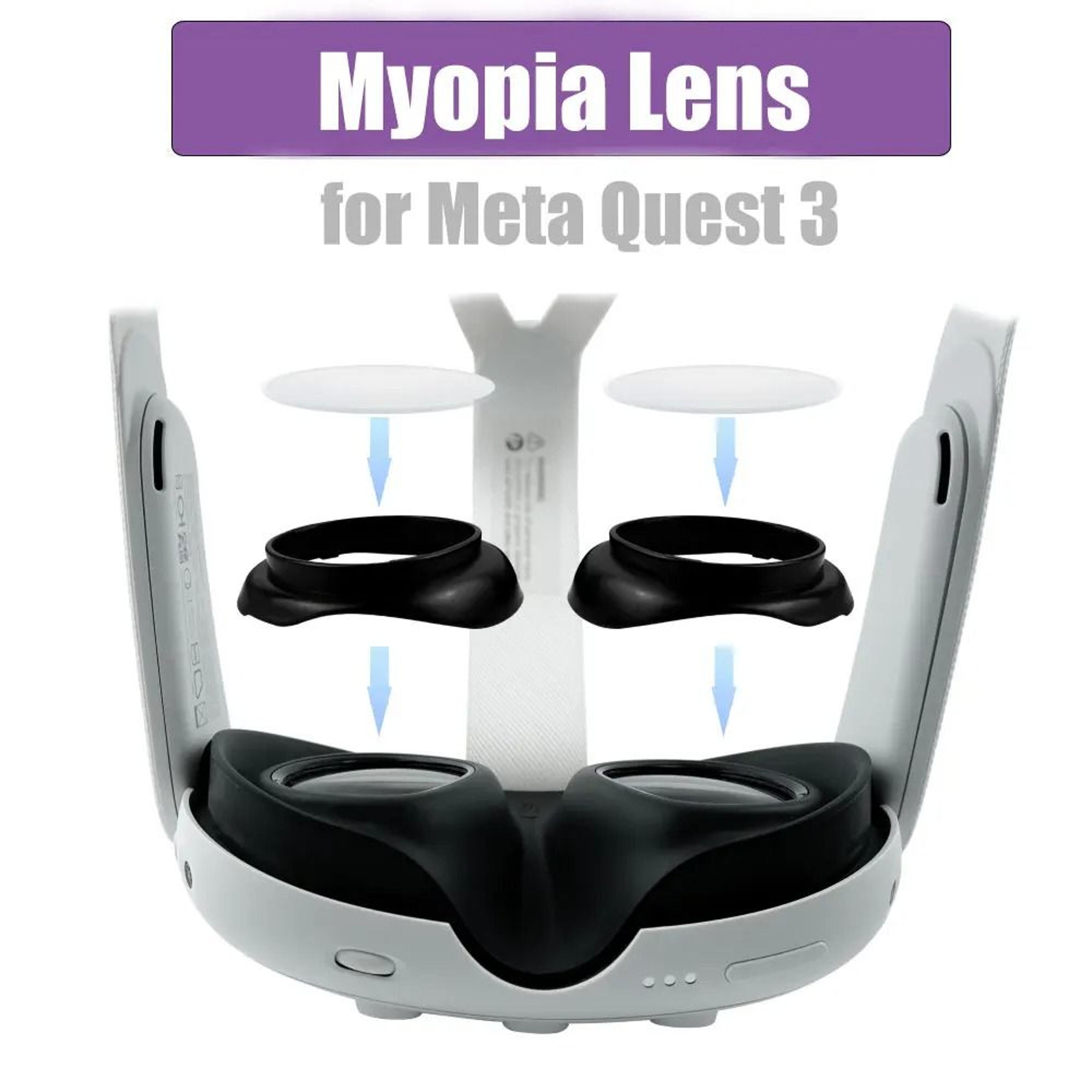 magnetic prescription myopia and anti-blue light quick-disassemble lens frames for meta quest 3