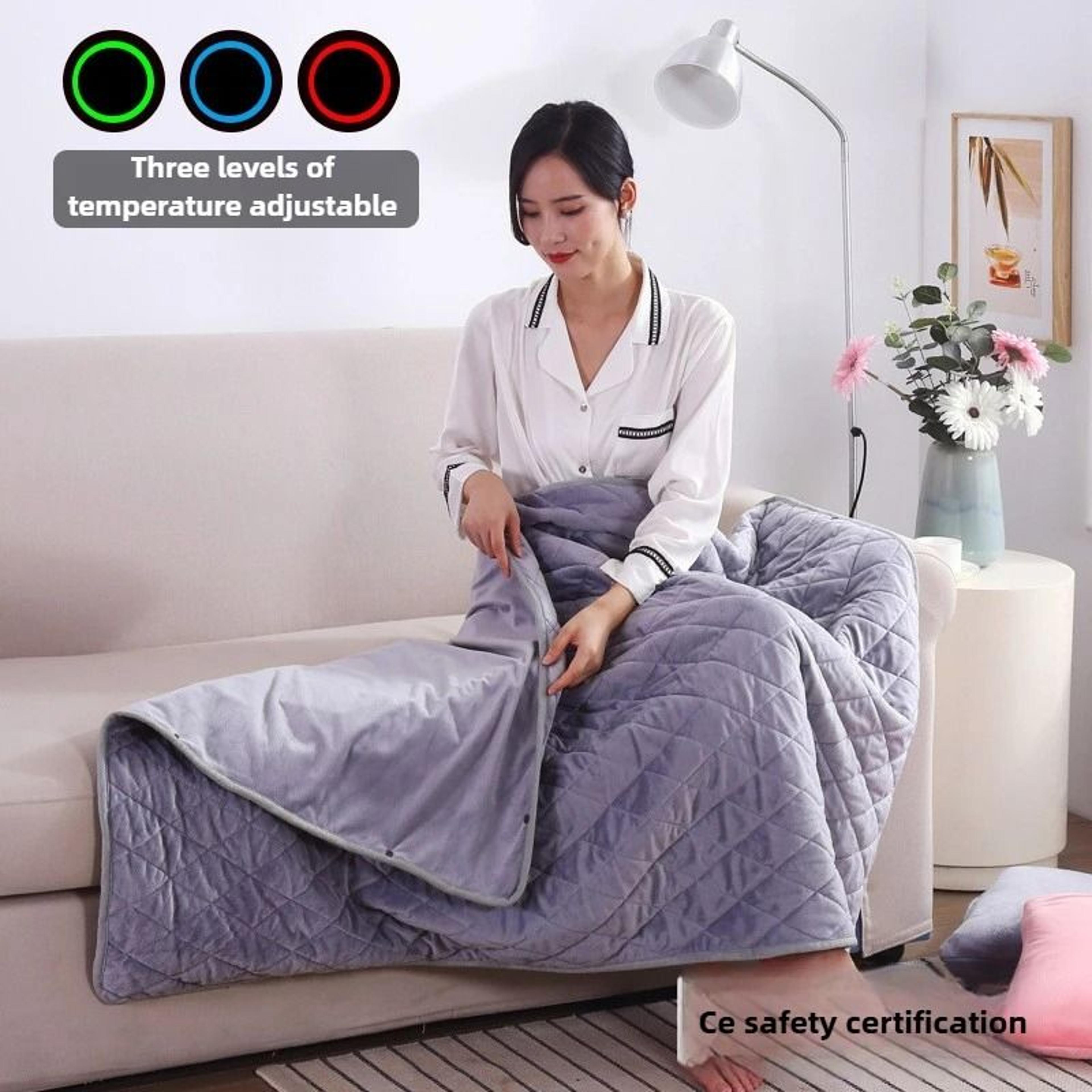 multifunctional electric blanket usb 3-level temperature adjustable warming blanket for home and office