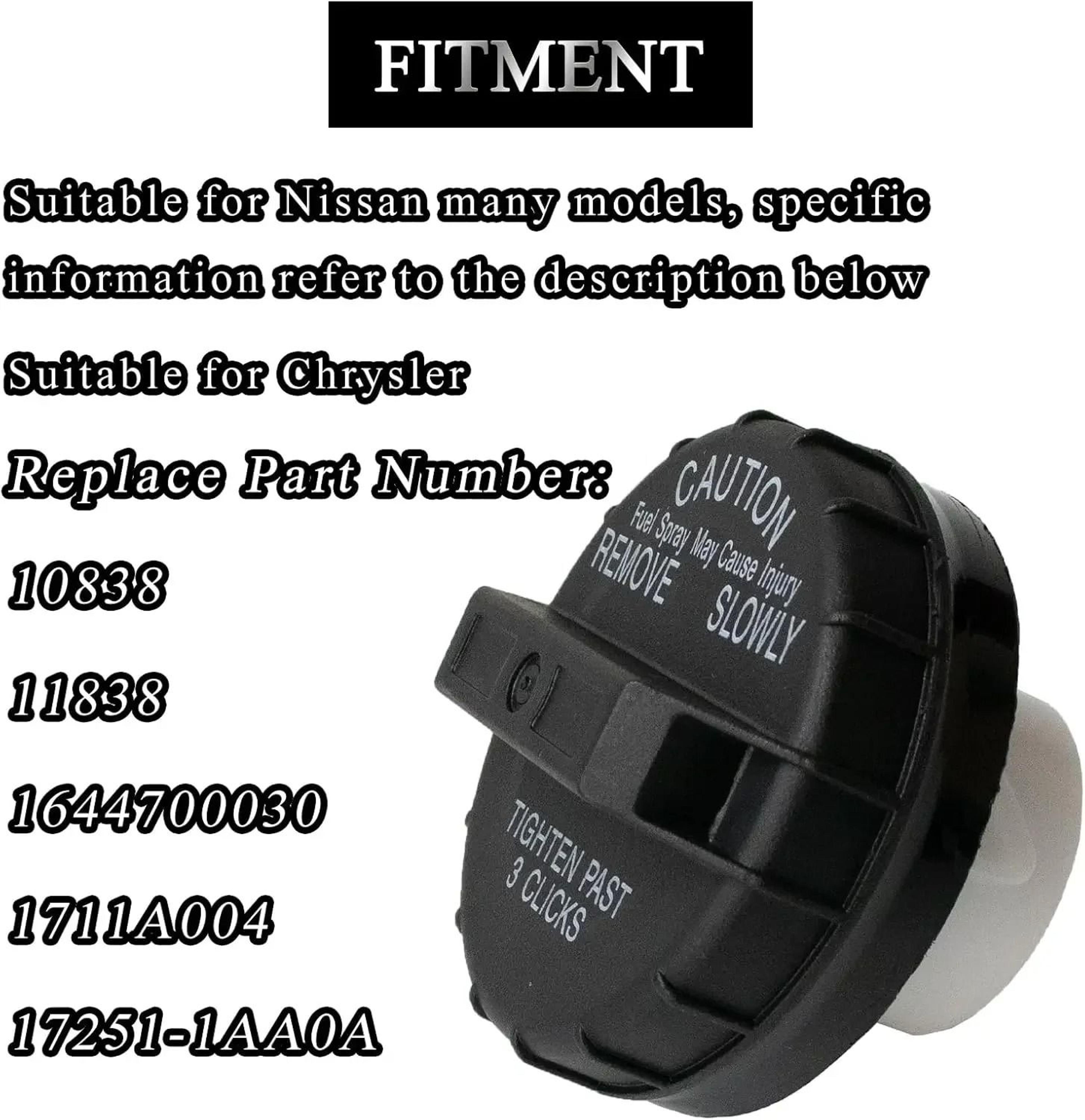 replacement fuel gas tank cap for nissan vehicles