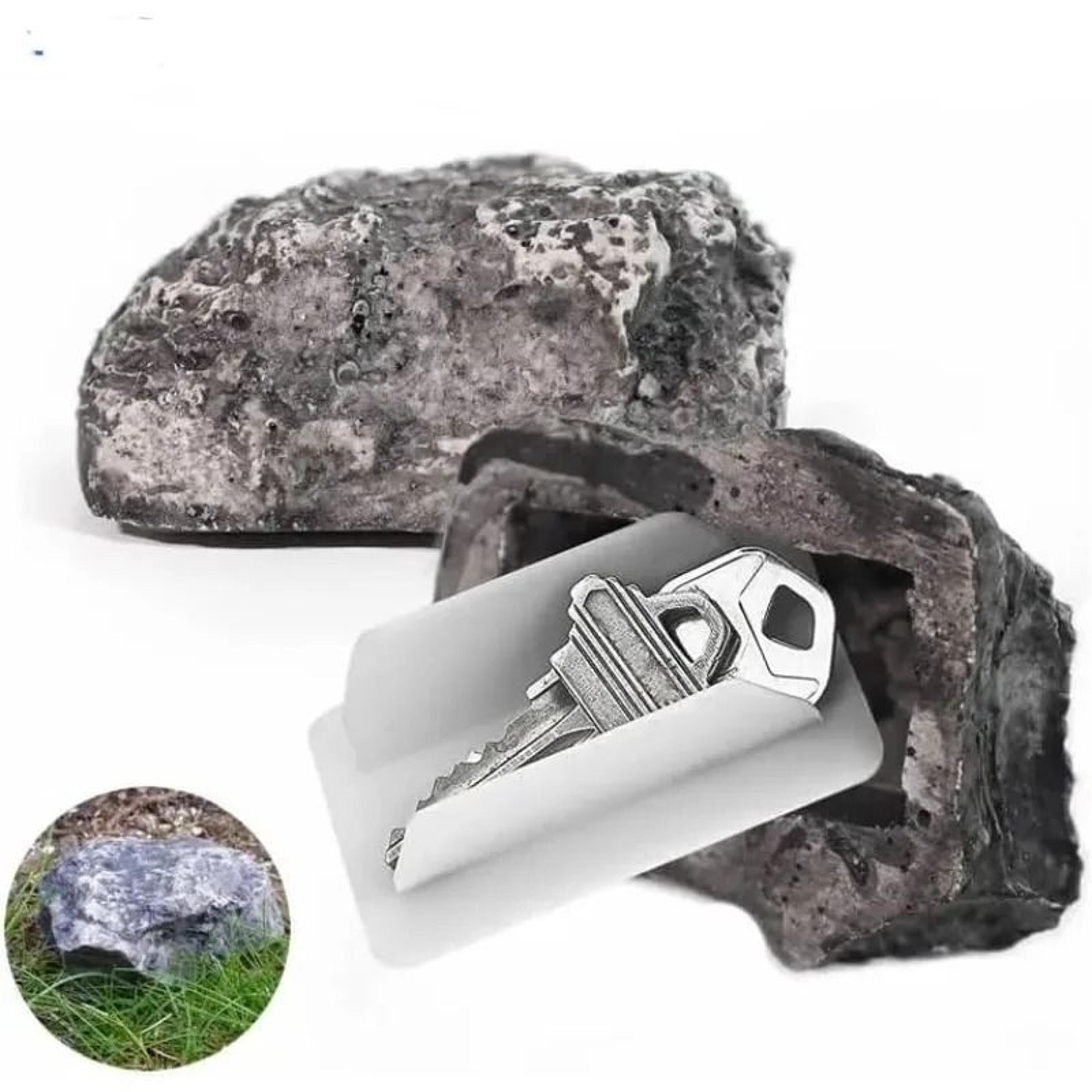 simulated stone waterproof garden key storage box