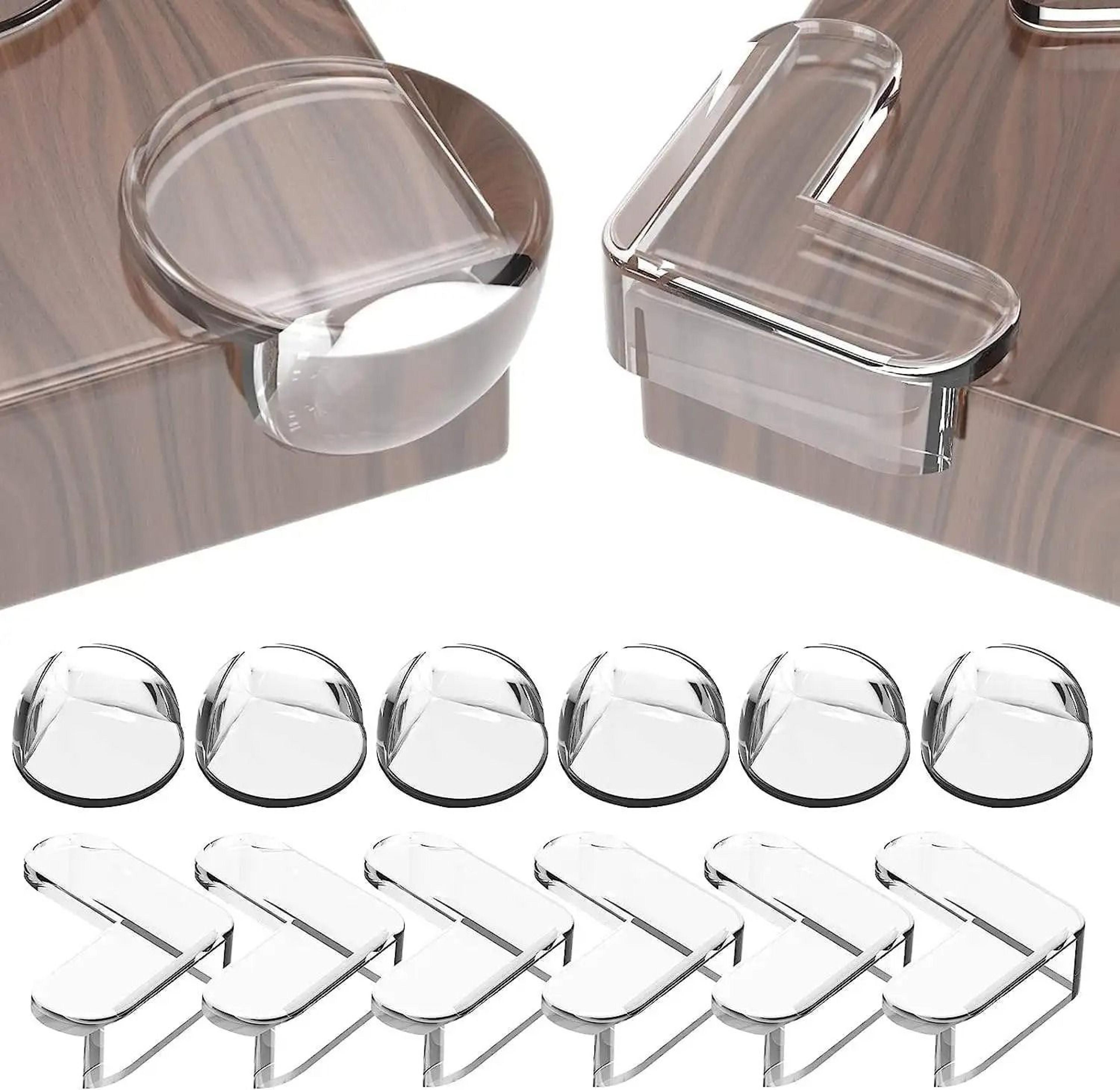 24-piece transparent baby safety table corner protector guards