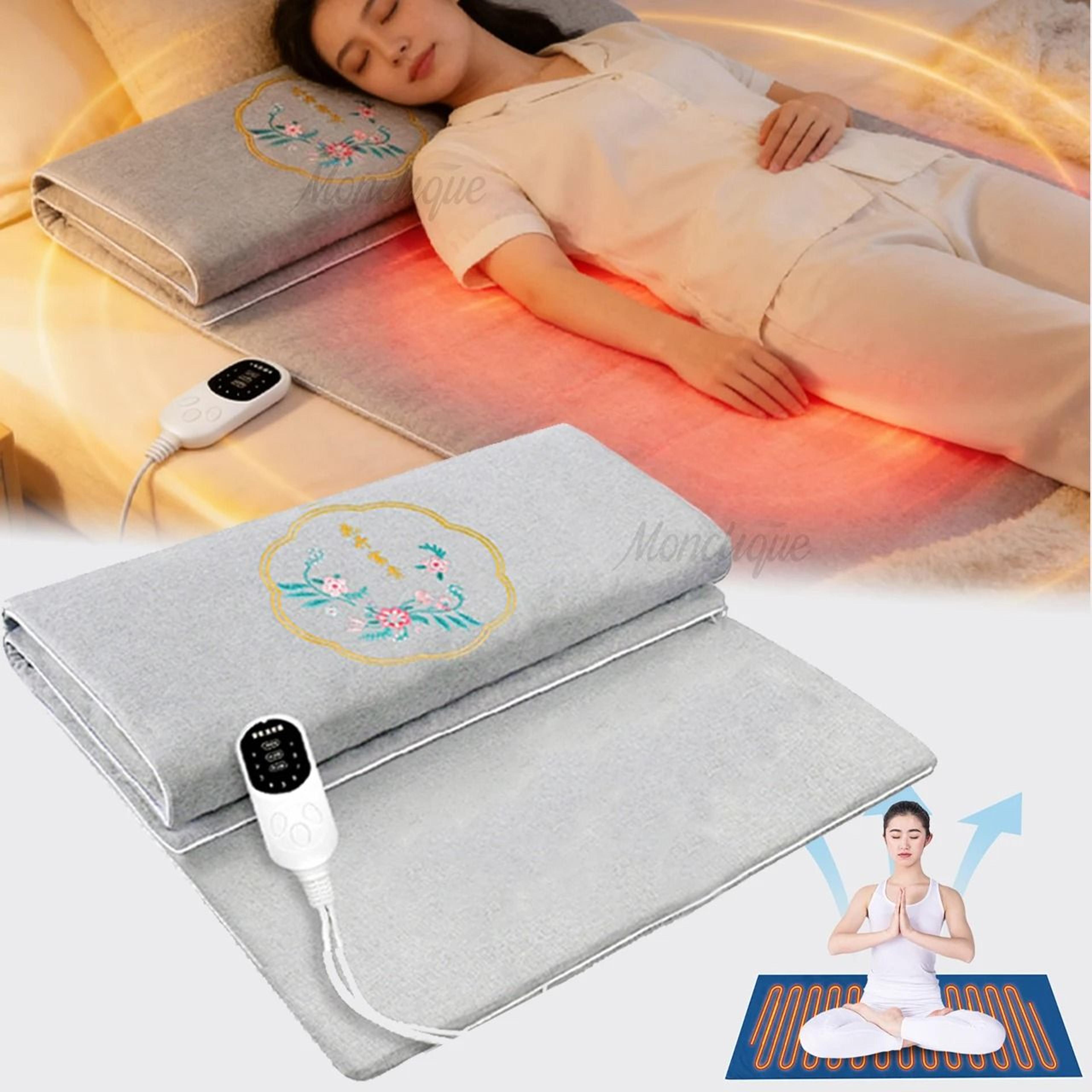 electric moxibustion heating warm massage blanket with 9 temperature levels