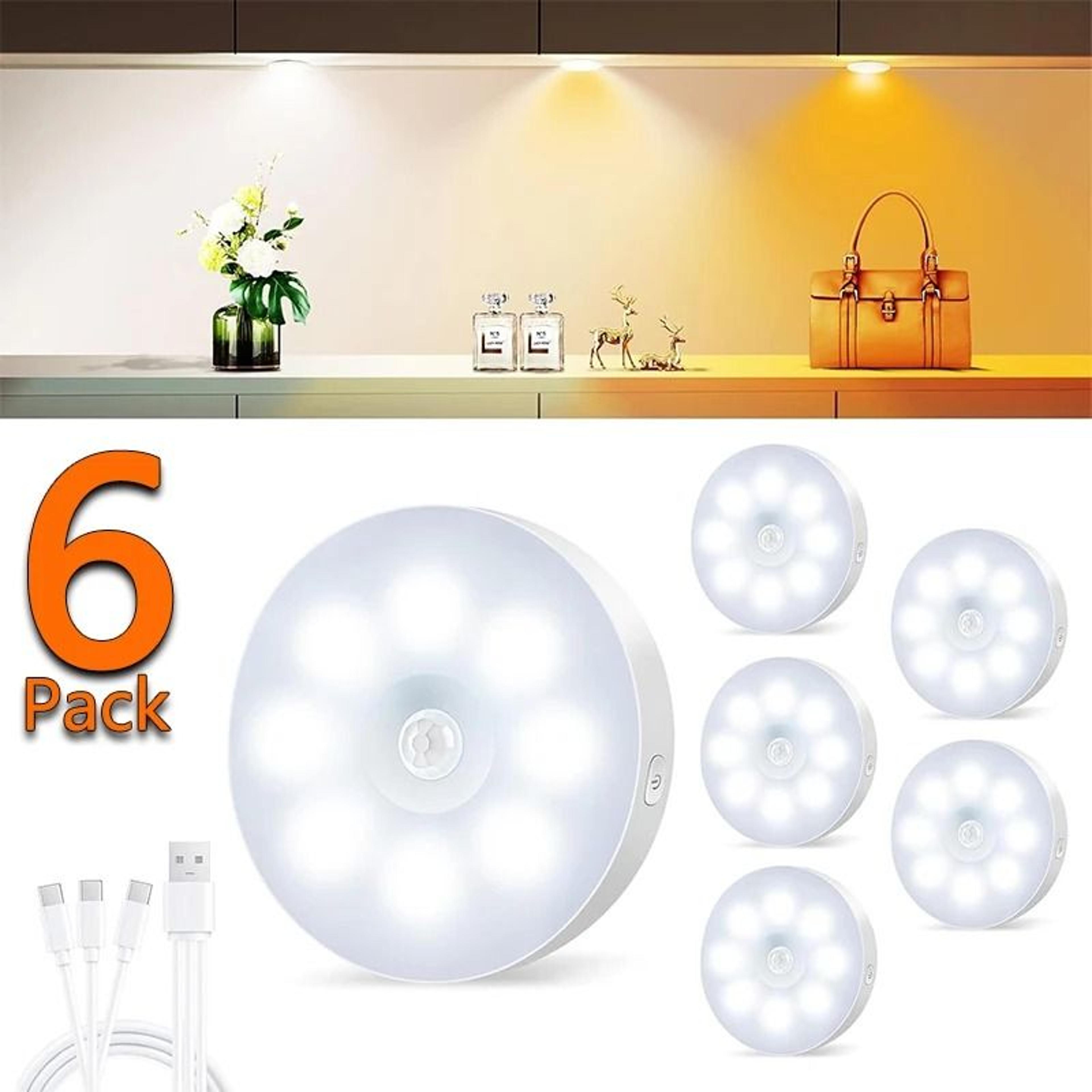 motion sensor night light indoor usb rechargeable wireless magnetic light