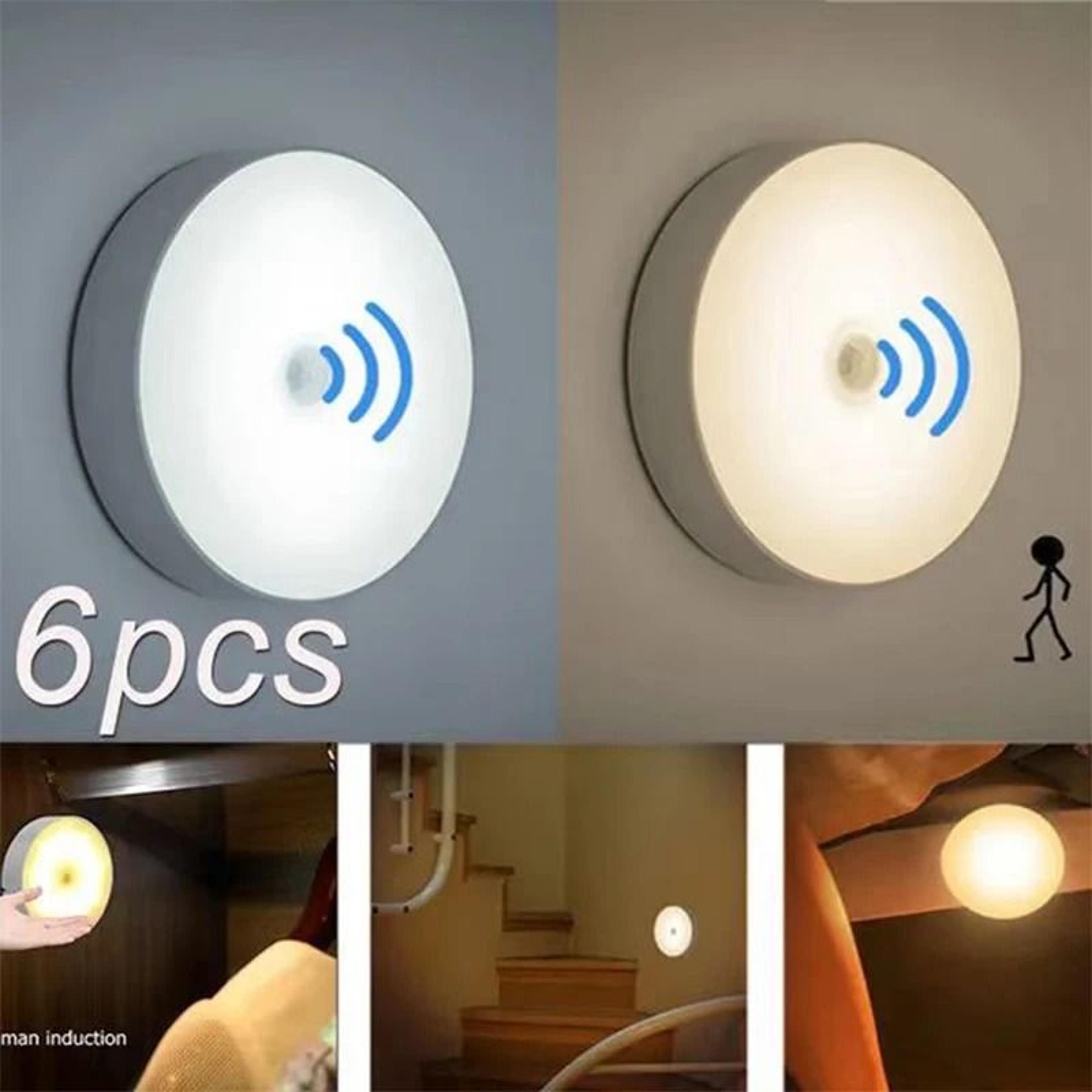 pir motion sensor led wireless night light usb rechargeable for closet cabinet