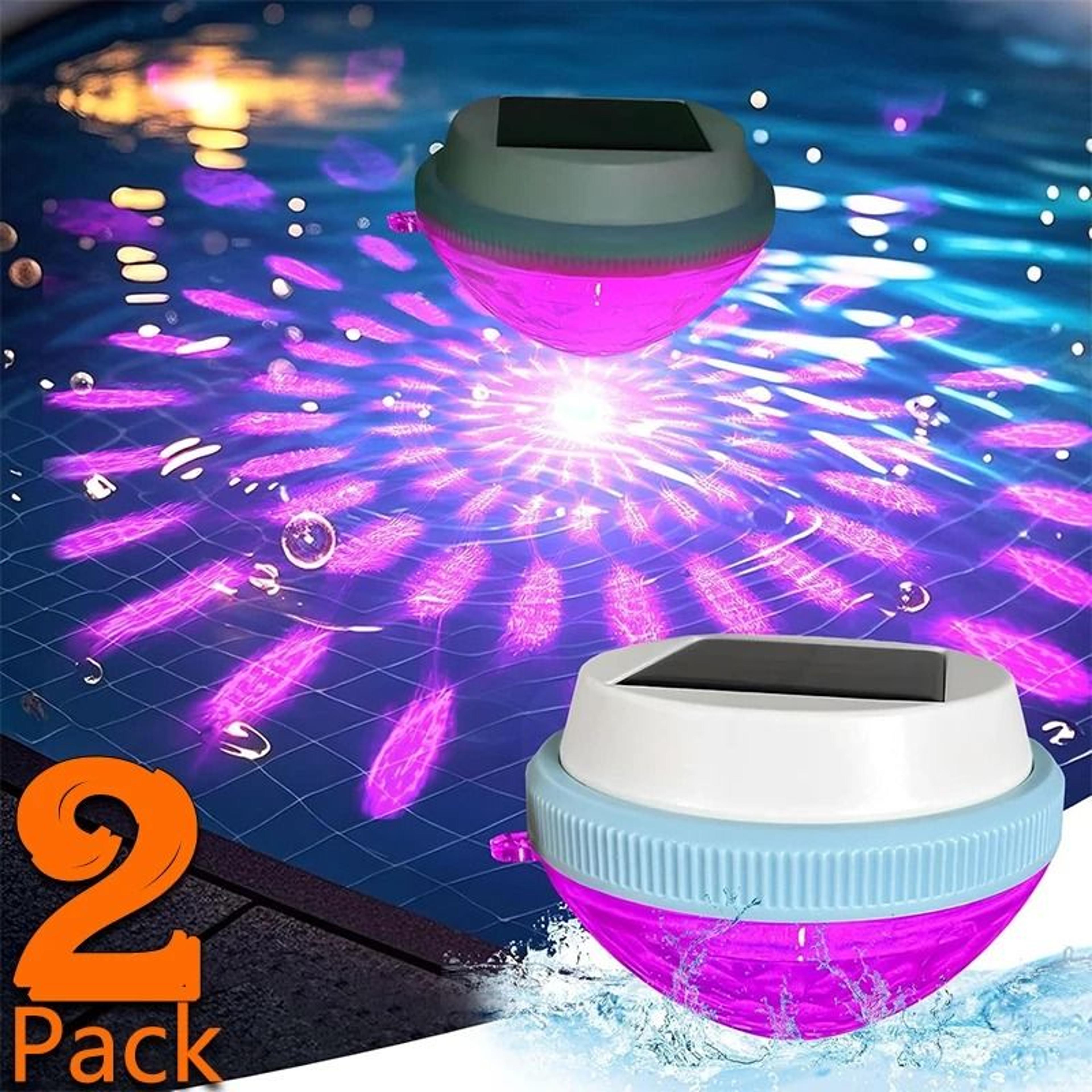solar floating underwater pool light rgb color changing waterproof pond lamp