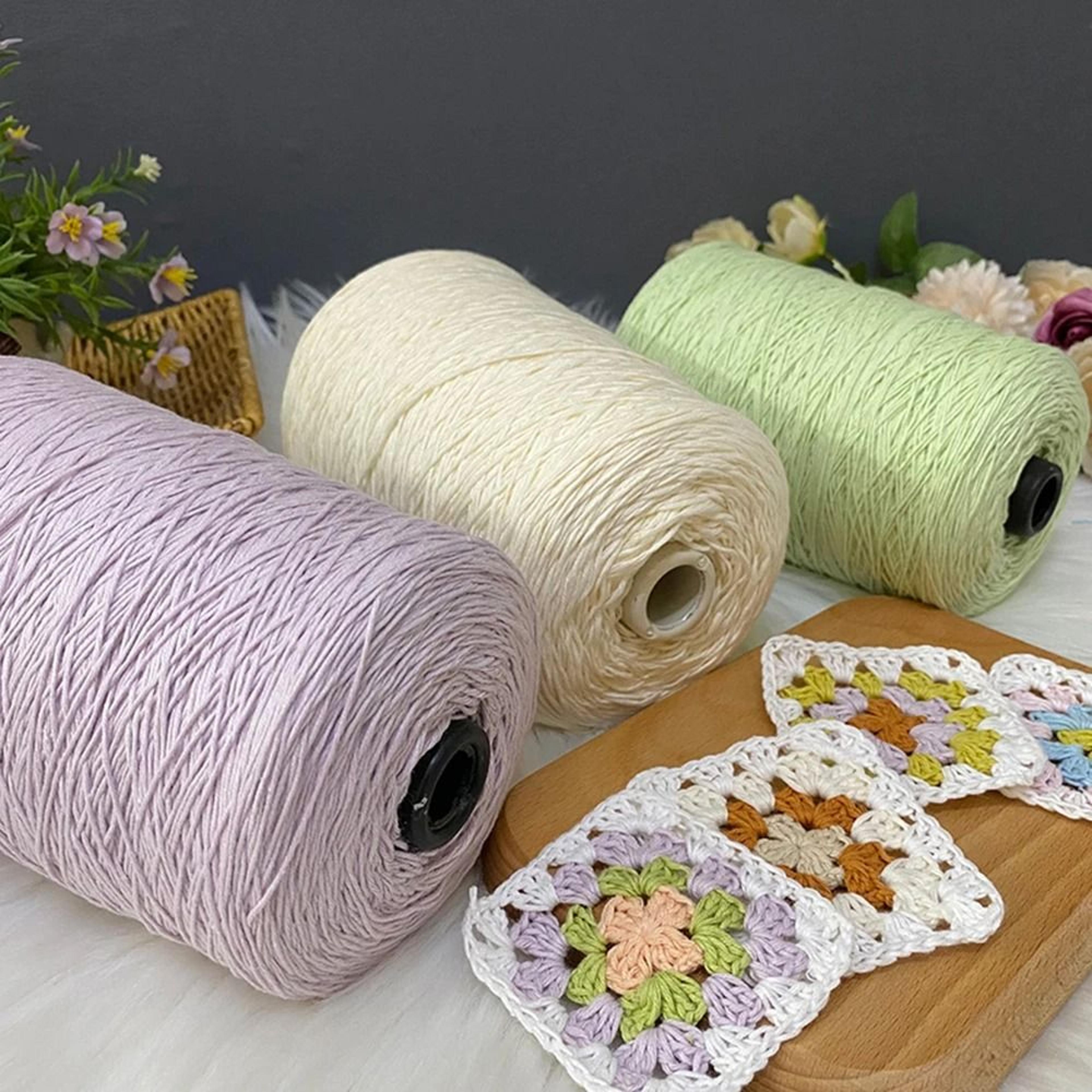 pure natural cotton yarn 500g skein soft hand knitting and crochet yarn