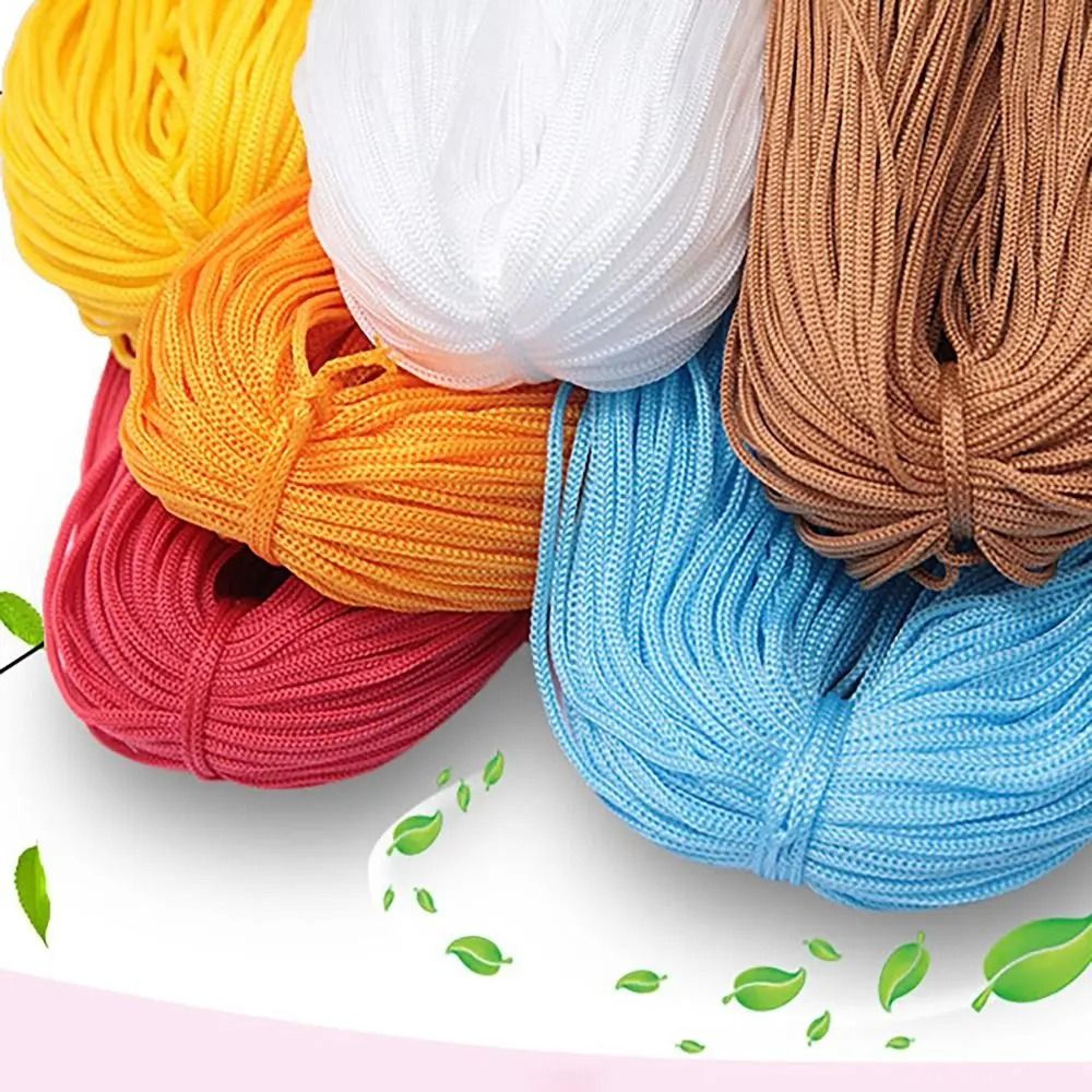 hollow line macrame rope 200m 3mm hand-woven nylon cord for diy handicrafts