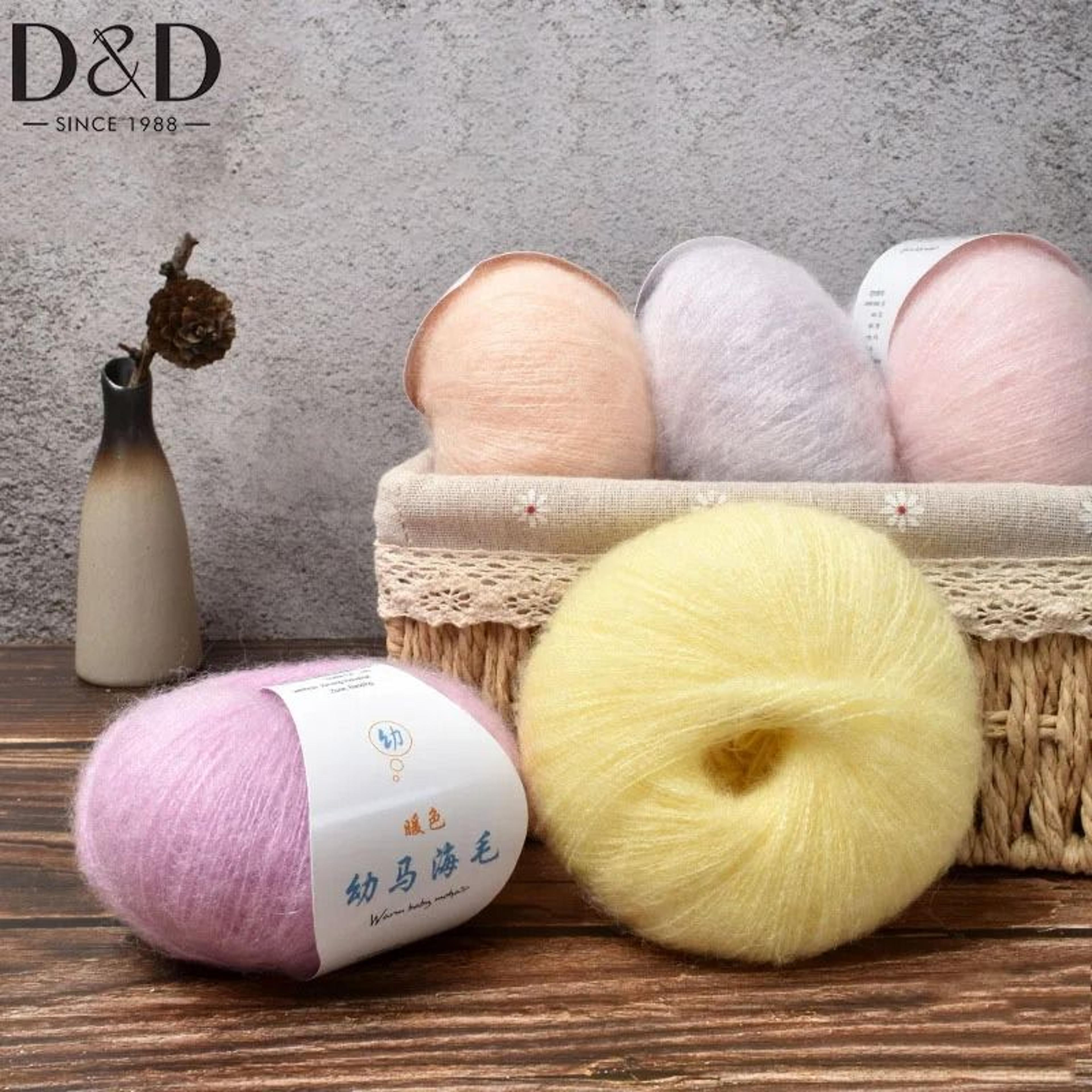 soft mohair angora wool yarn 25g roll fluffy lace yarn for diy knitting and crochet