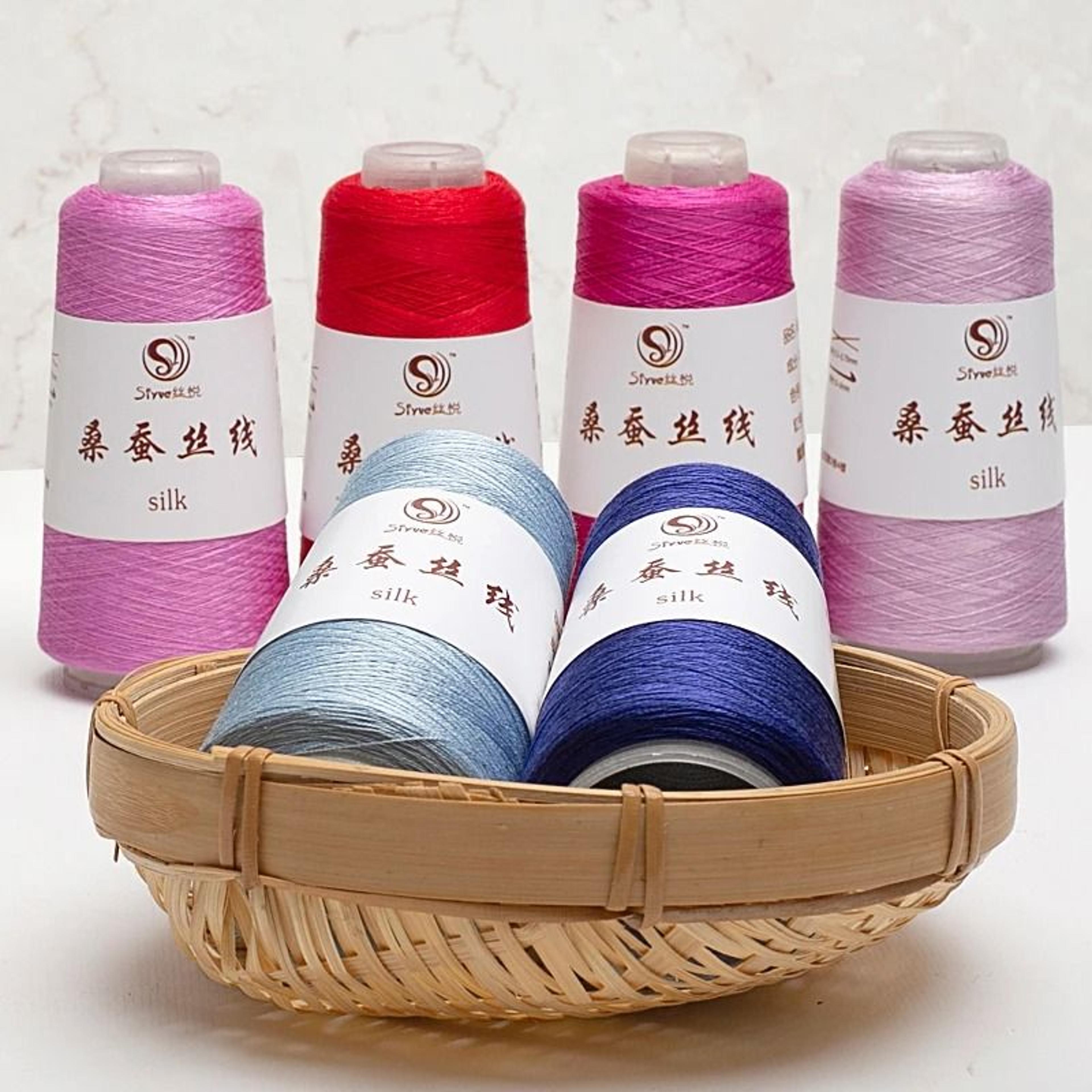 real silk yarn for knitting and crochet luxury hand weaving thread