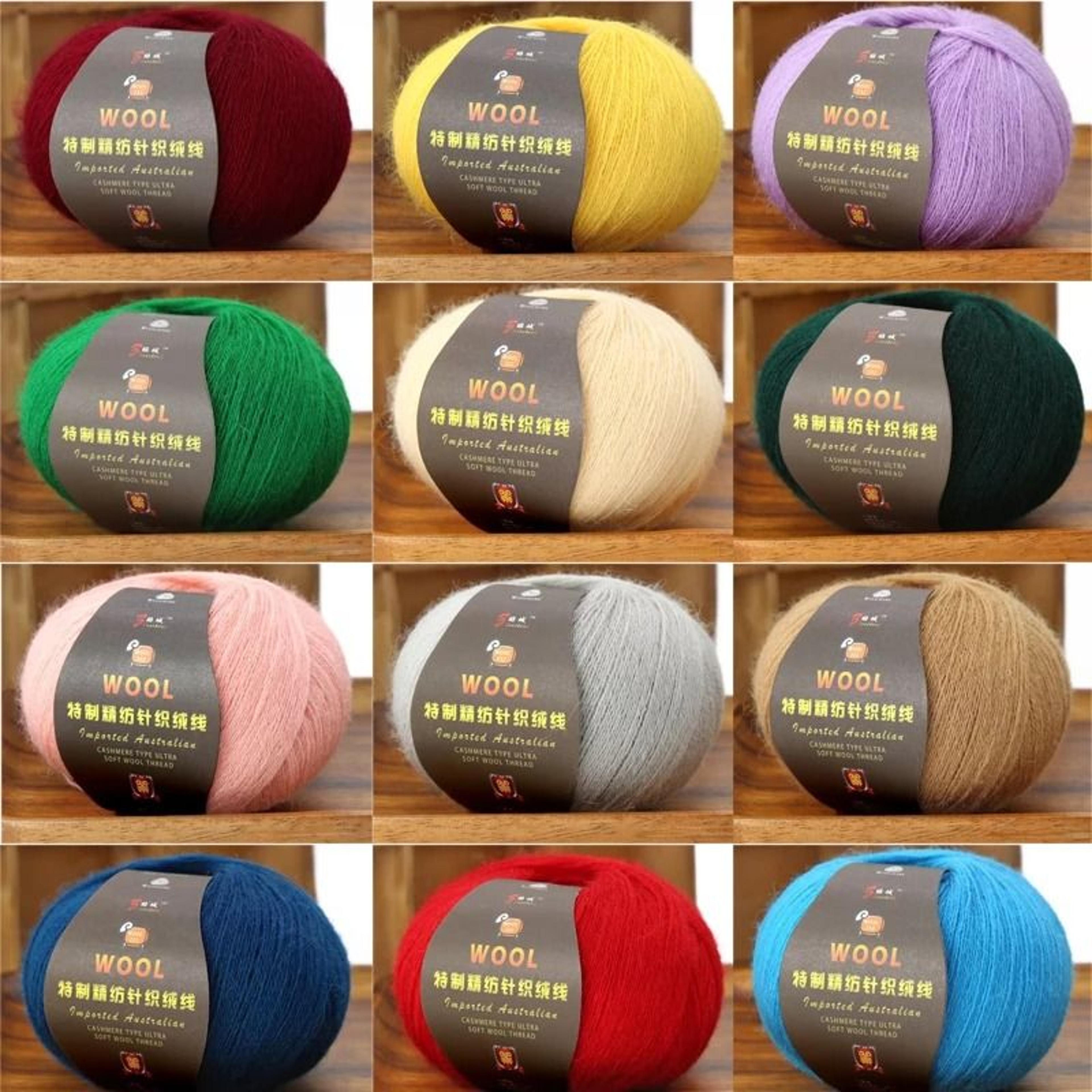 50g 100% merino wool thin yarn soft anti-pilling thread for hand knitting and crochet