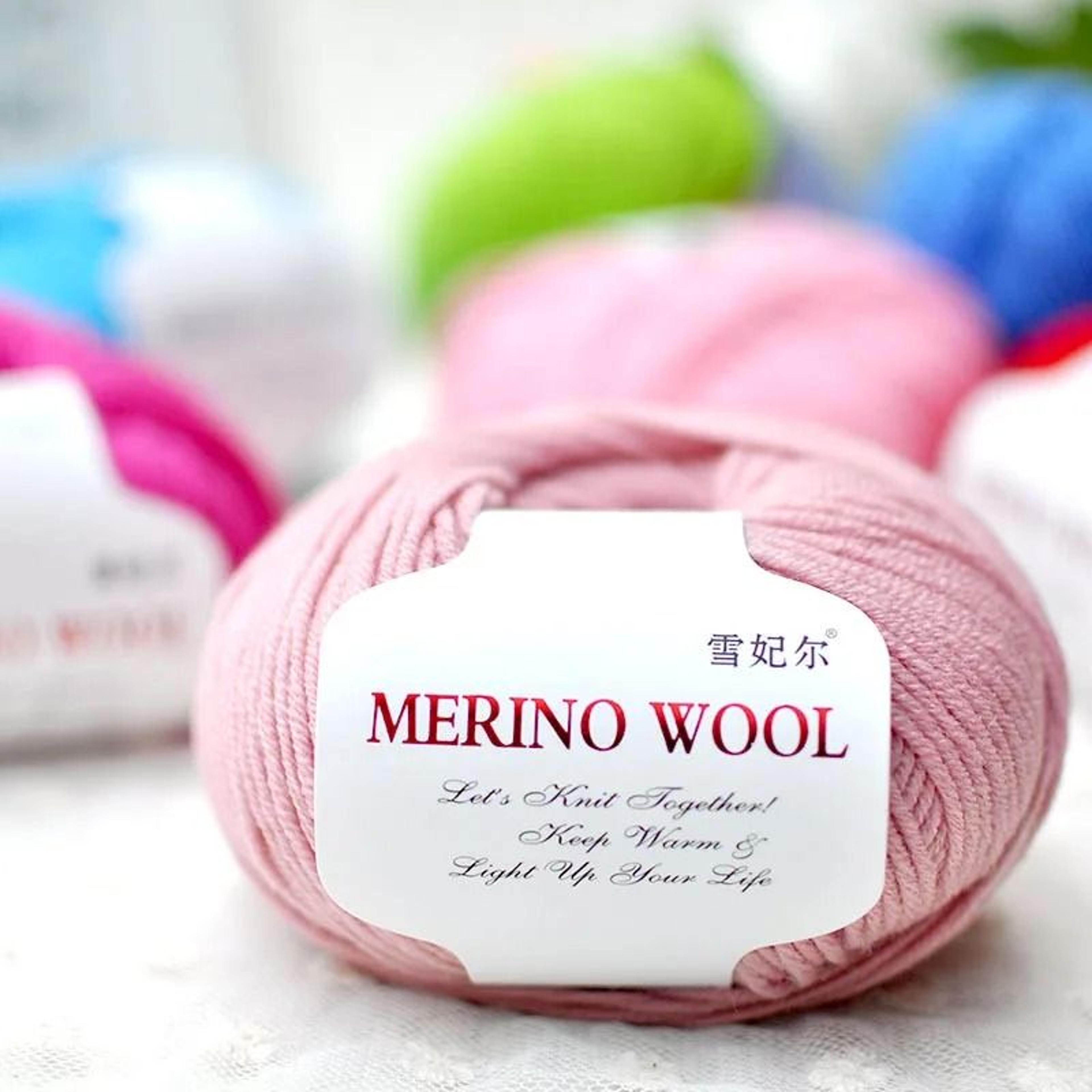100% merino wool yarn 50g medium-roving sheep hair thread for diy knitting crochet sweaters scarves