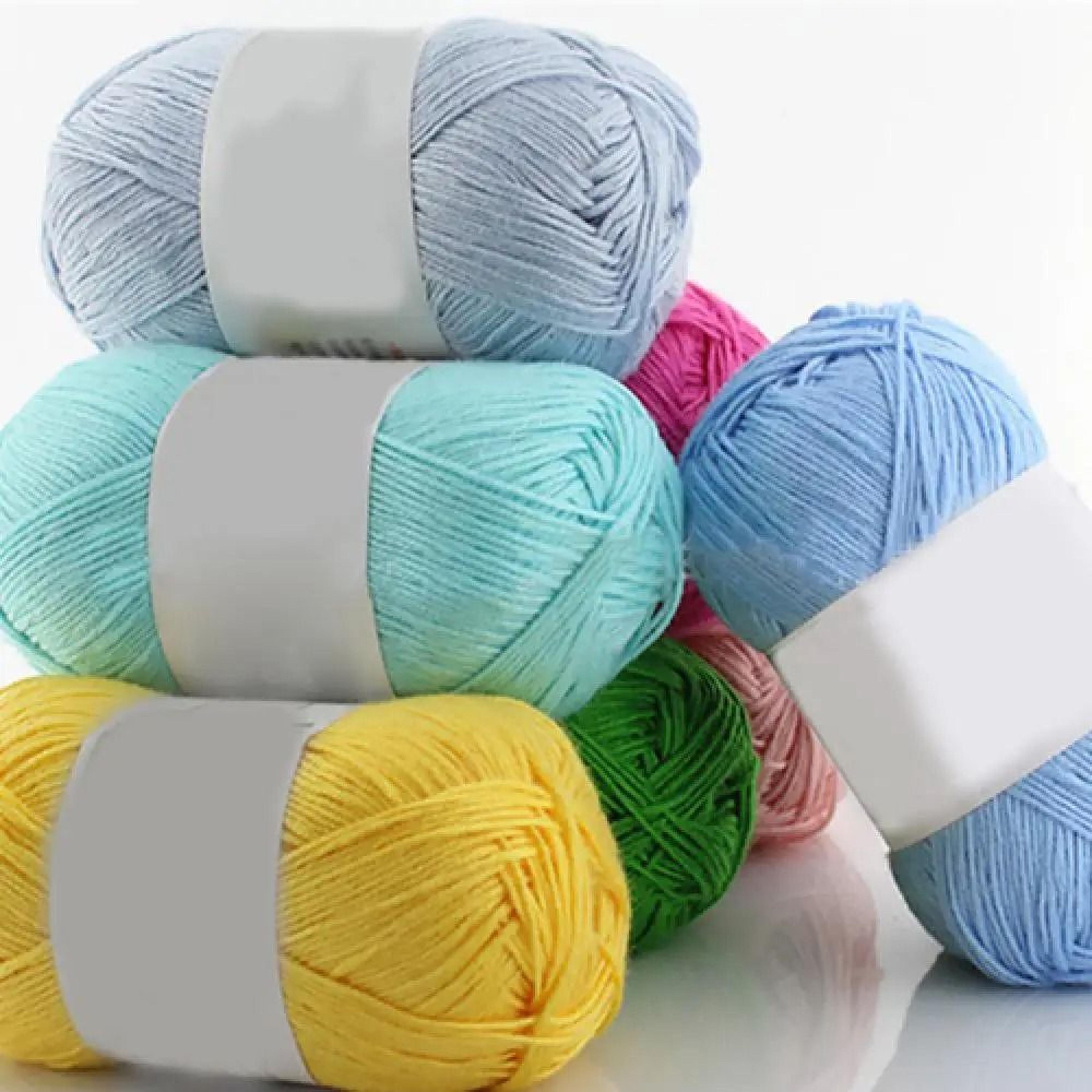 50g bamboo cotton knitting yarn soft breathable skein for diy crochet sweaters and apparel