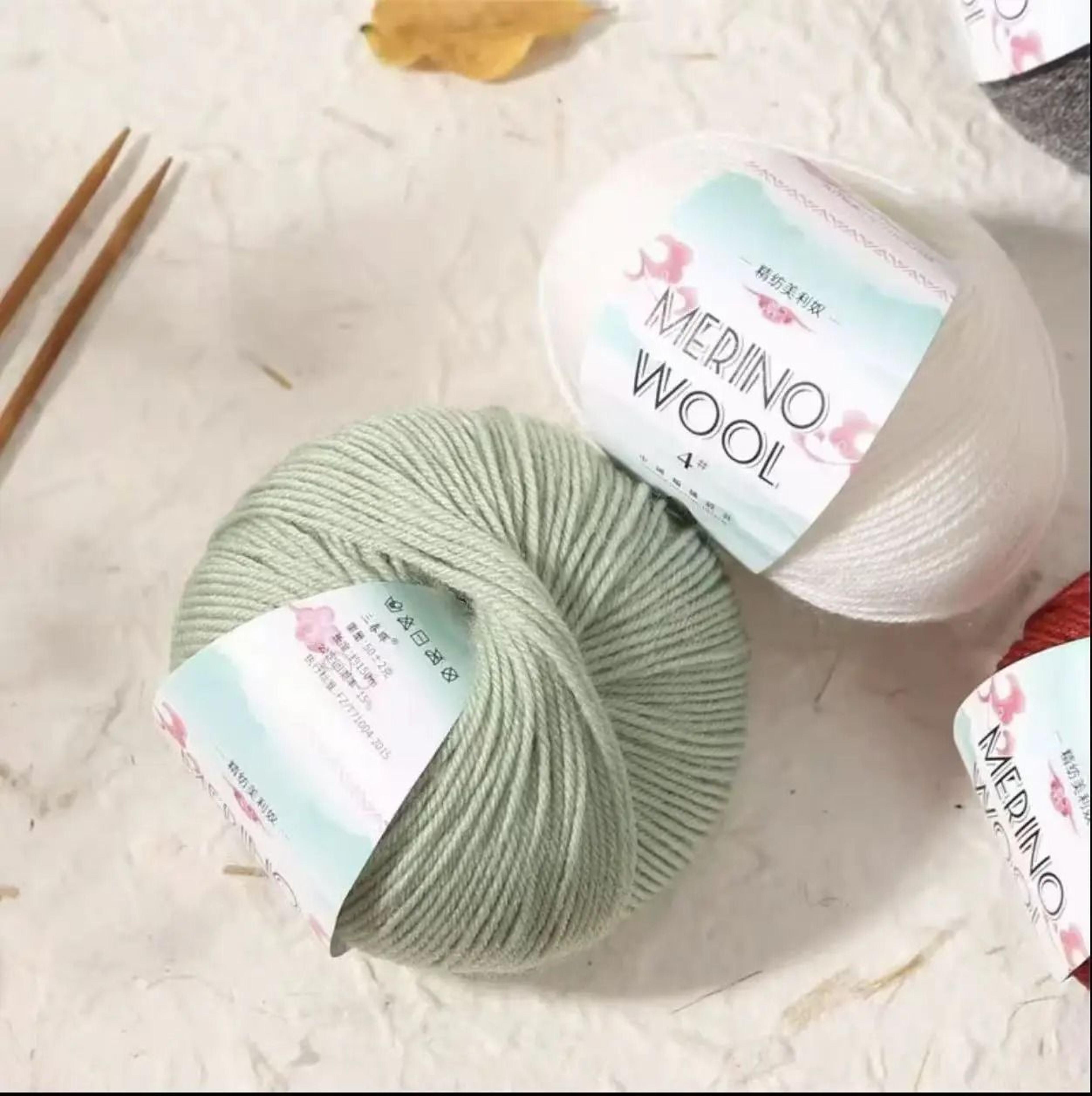 50g merino wool yarn ball coarse wool thread for diy hand knitting sweaters and scarves