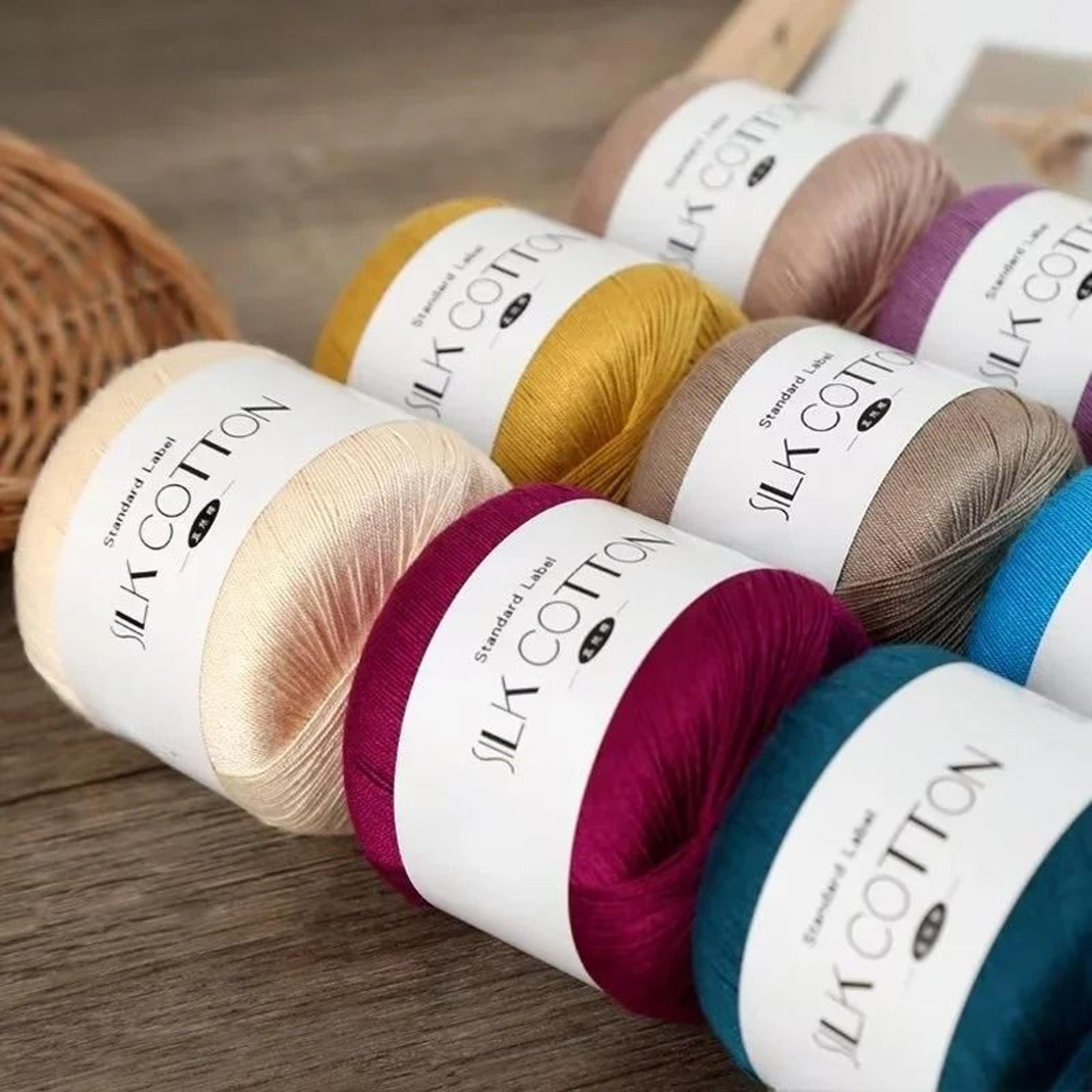50g silk lace cotton milk crochet yarn soft thread for baby garments hand knitting and cross stitch