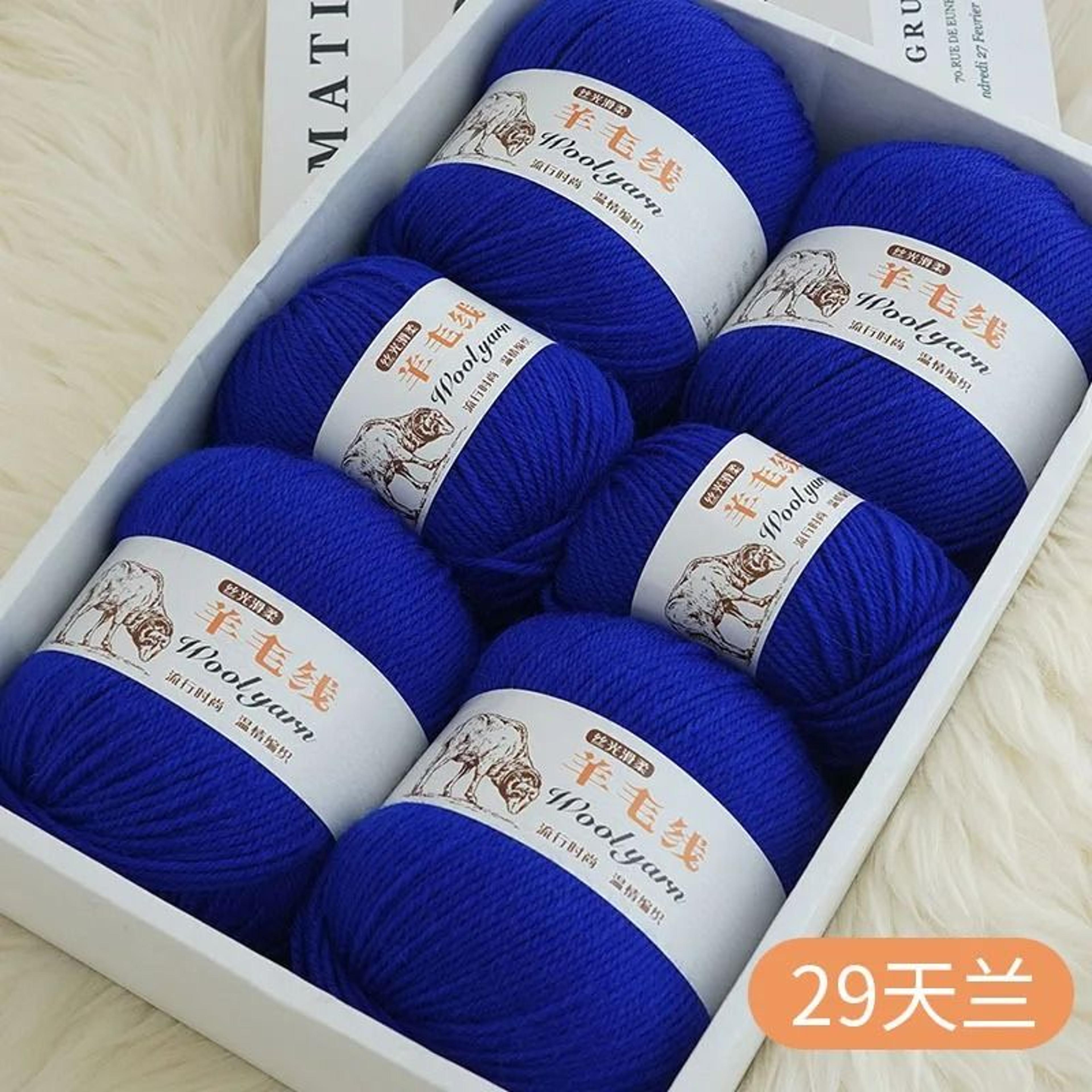 100g fine merino wool blended crochet yarn 4-ply thick thread for knitting sweaters and scarves