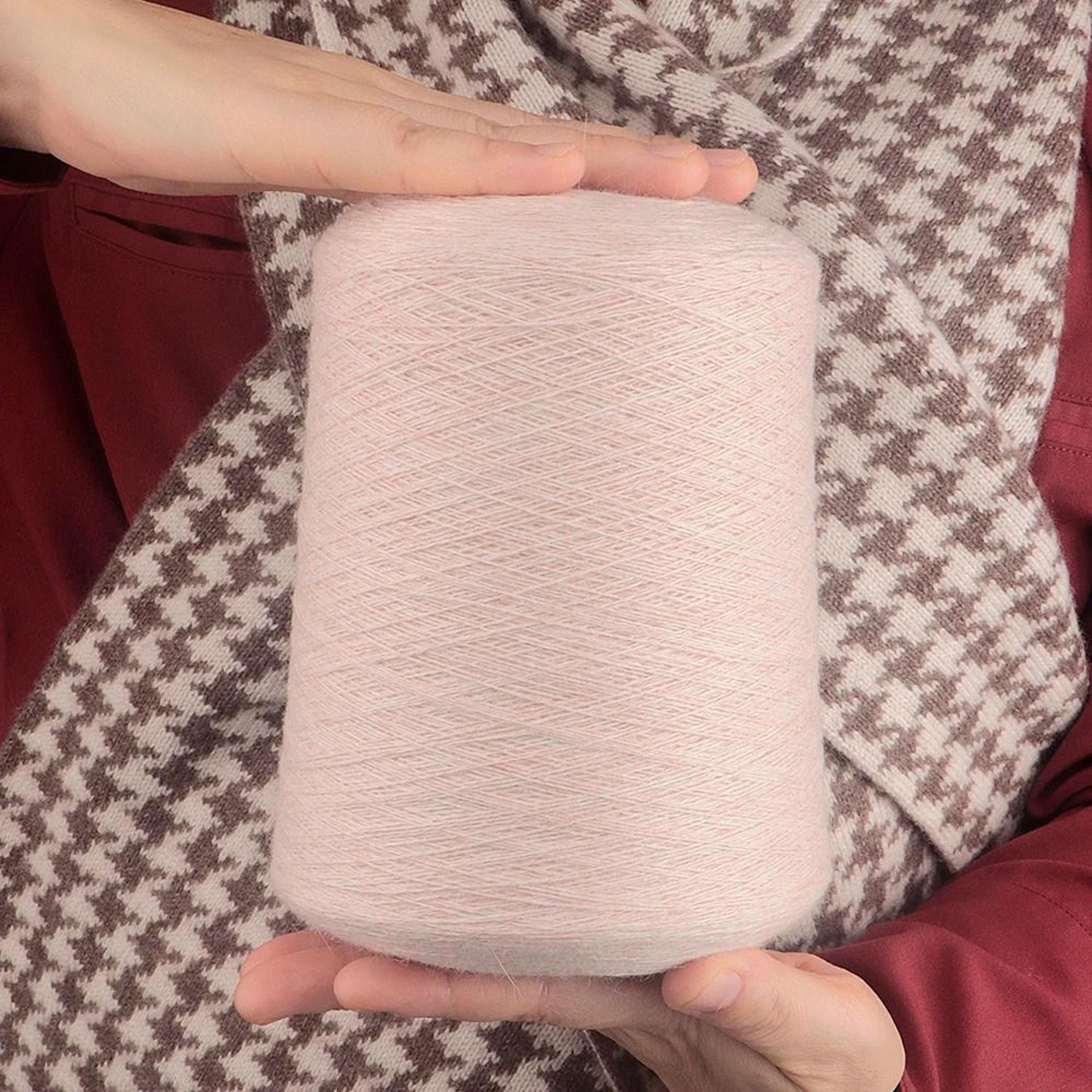 qjh 500g luxurious soft cashmere worsted wool yarn for crochet knitting sweaters scarves and shawls