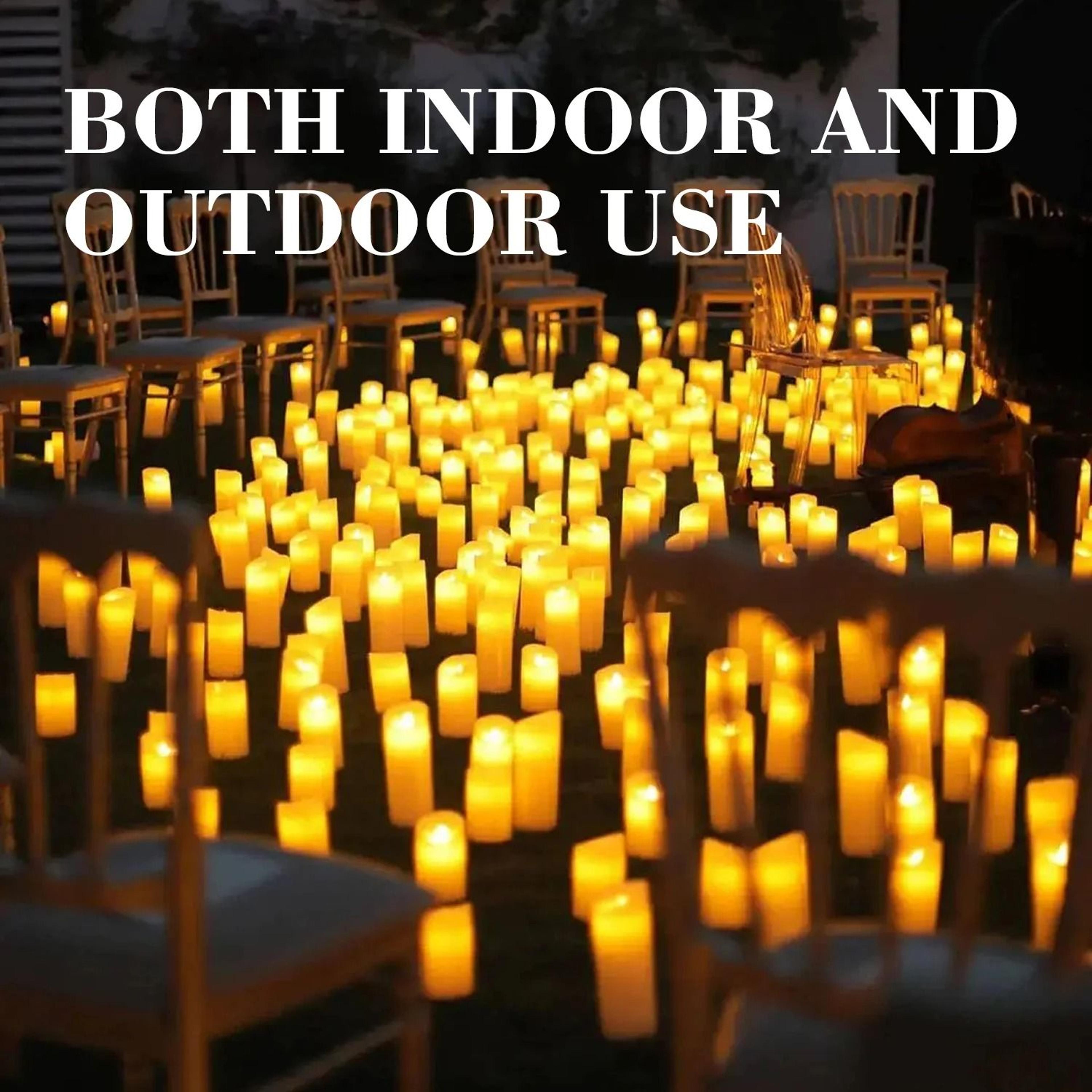 24 to 144 units bulk set waterproof indoor flameless led candle lights for festivals gatherings and party decor