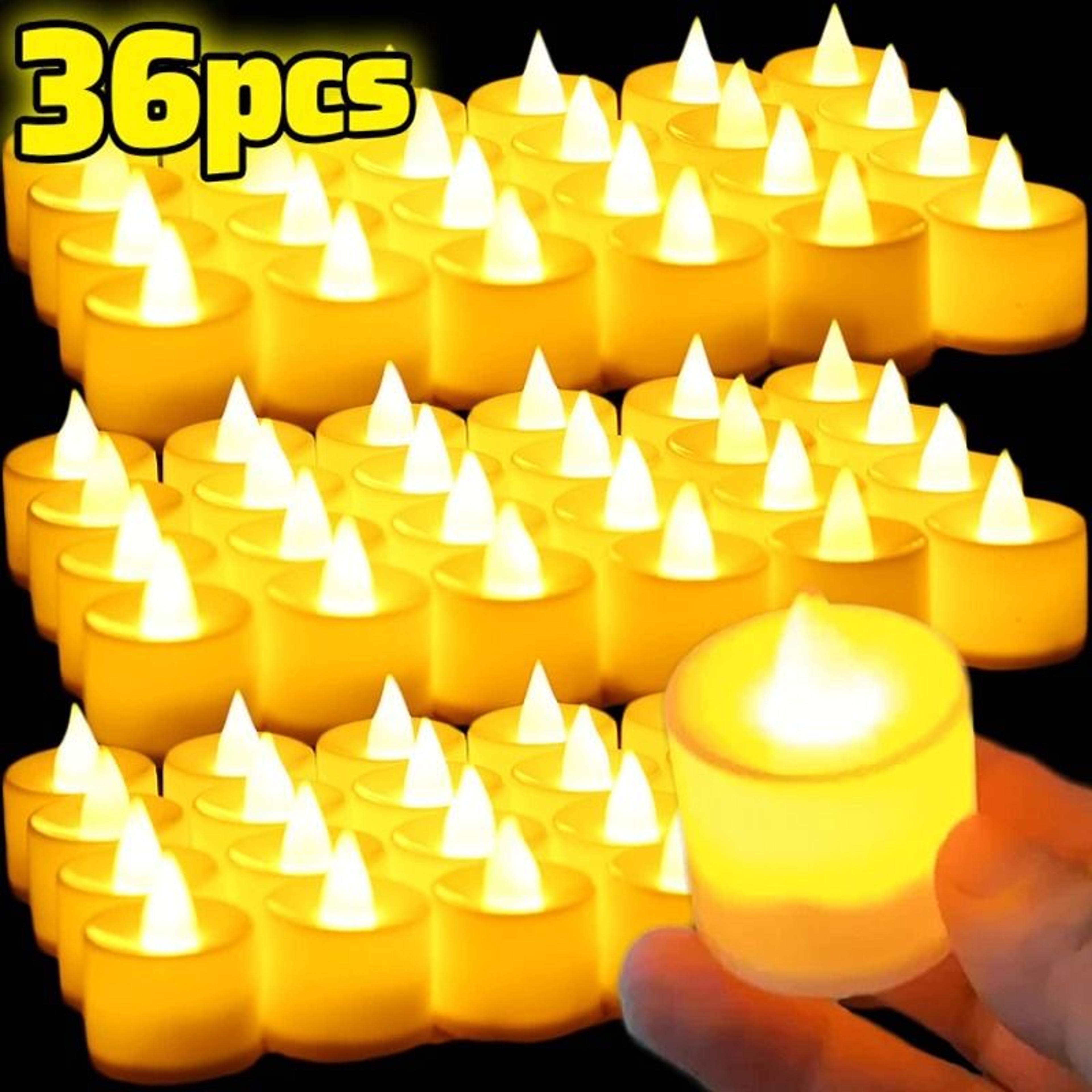 flameless led tealight candle battery operated flickering light for christmas birthday party decor