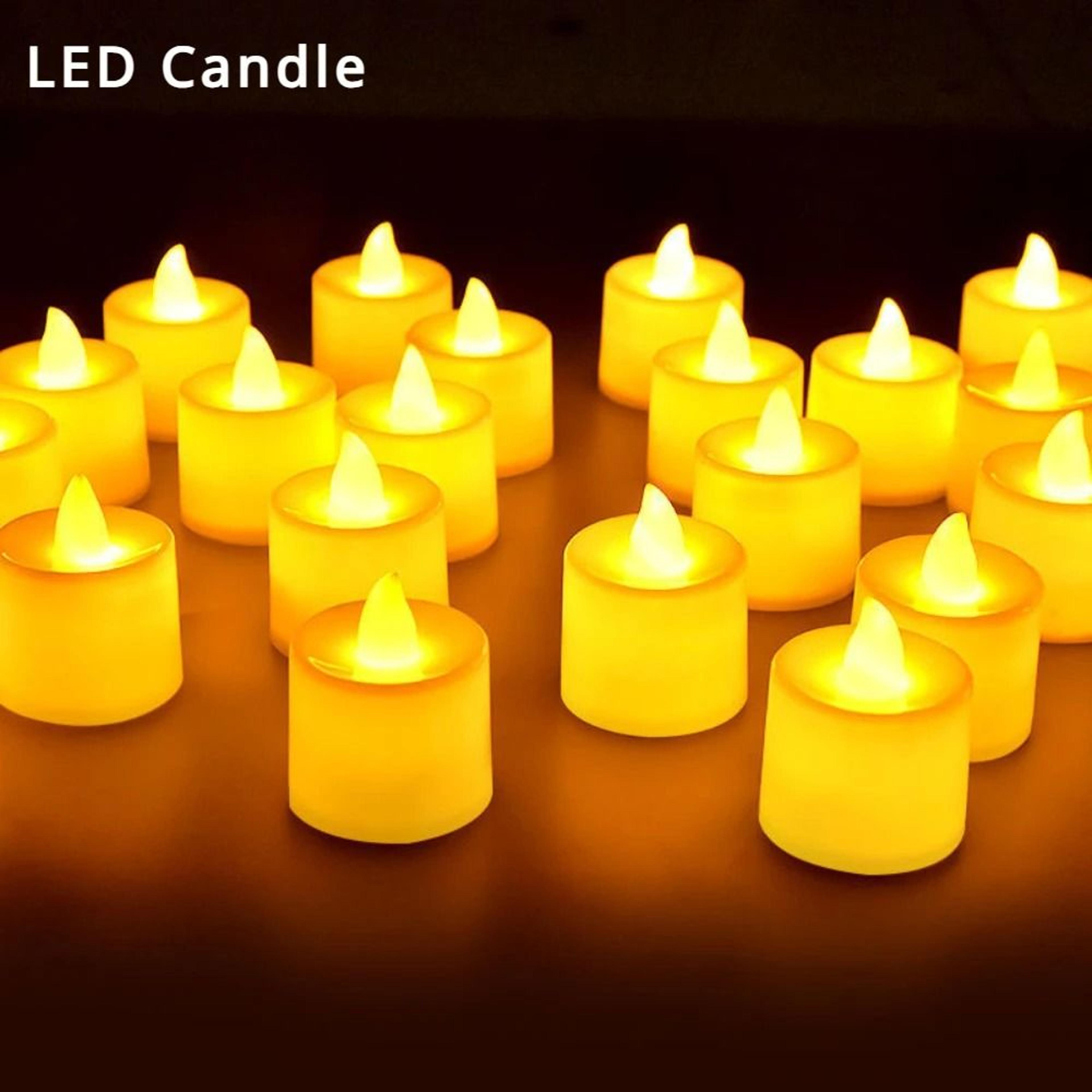 1 or 12 pcs flameless led tea light candles battery flickering lights for birthday wedding decor