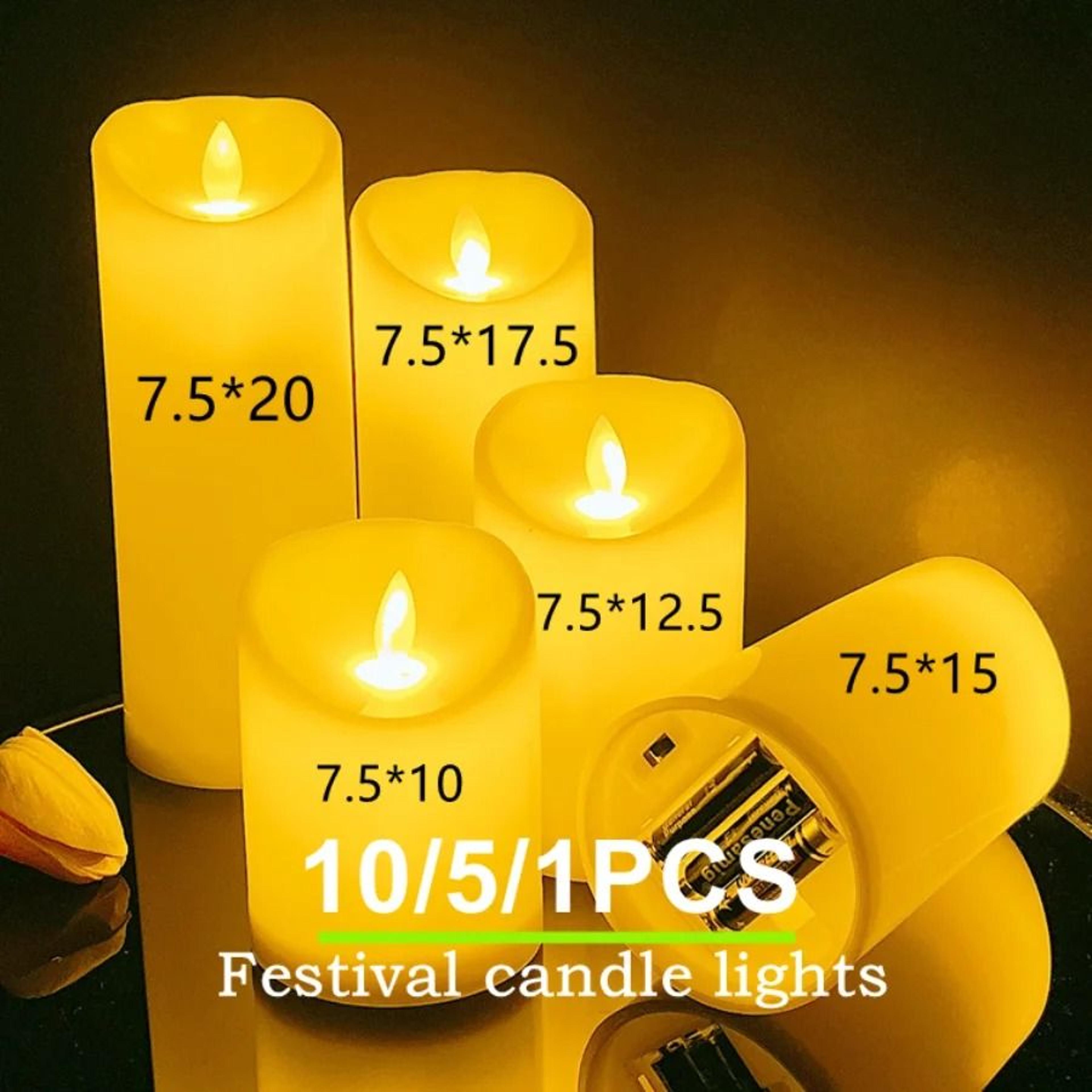 1 to 10 pcs flameless led tea light candles battery flickering lights for christmas wedding party decor
