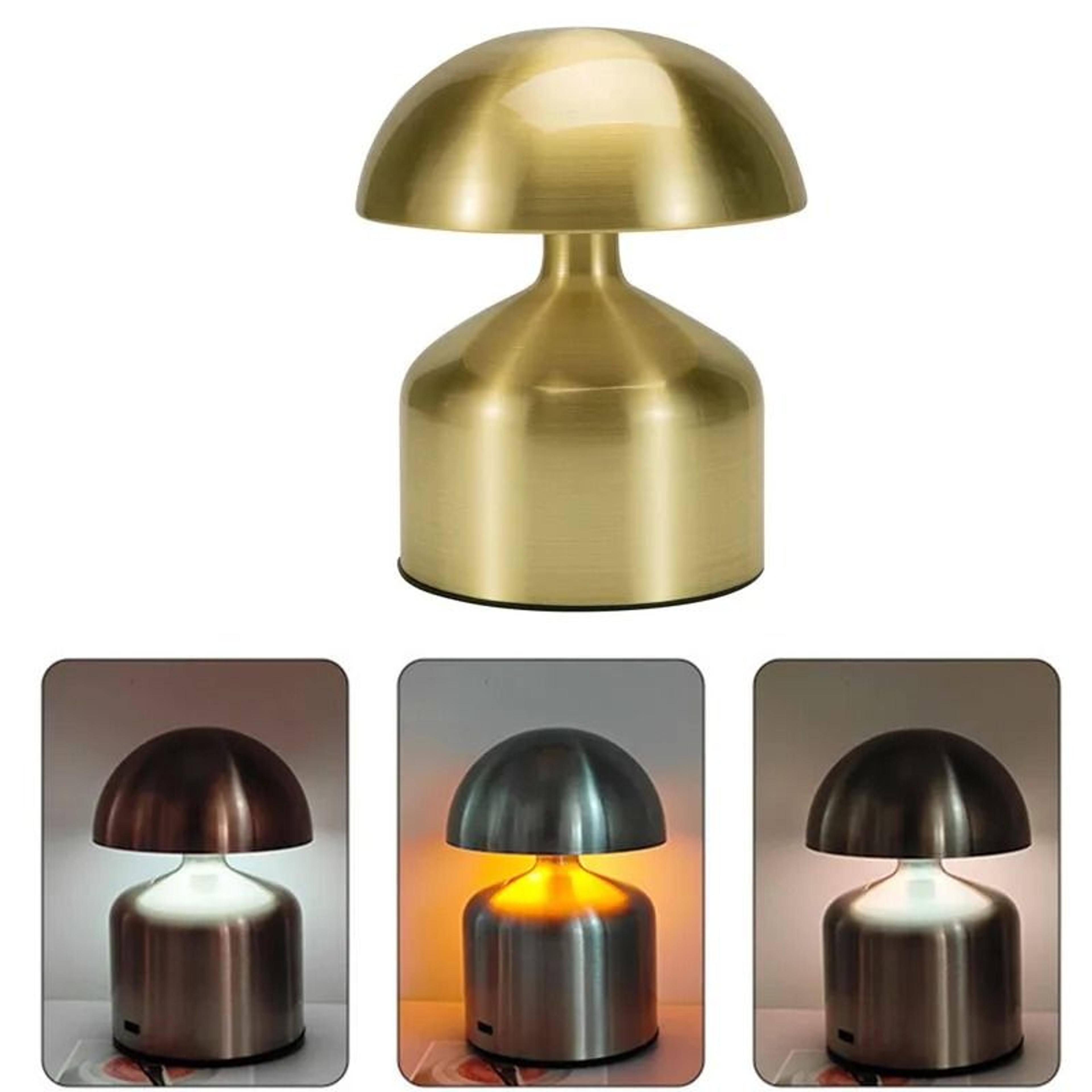 metal dumbbell led table lamp rechargeable touch dimmable bar night light for restaurant bedroom decor