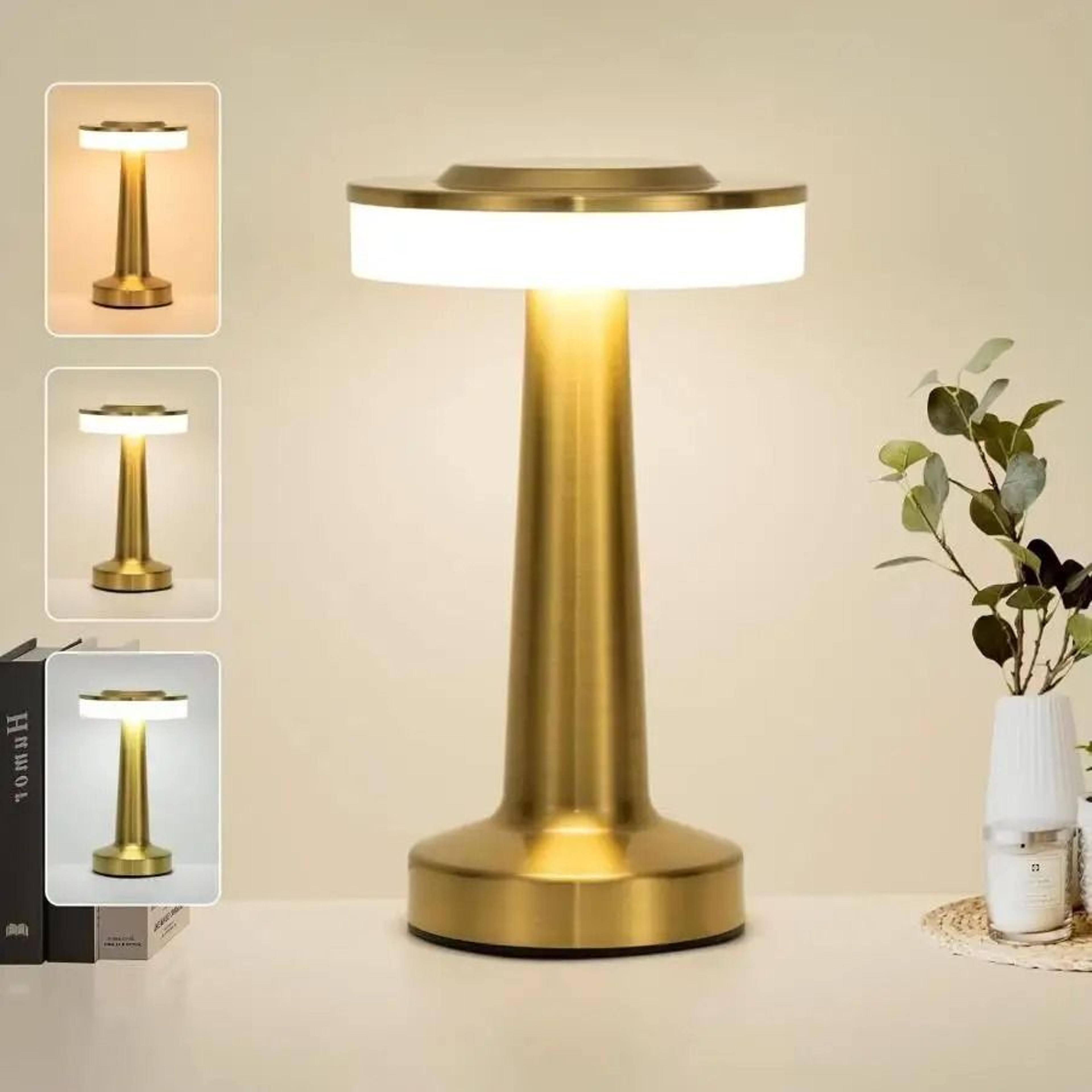 led touch sensor portable table lamp usb rechargeable wireless night light for bedroom restaurant bar decor