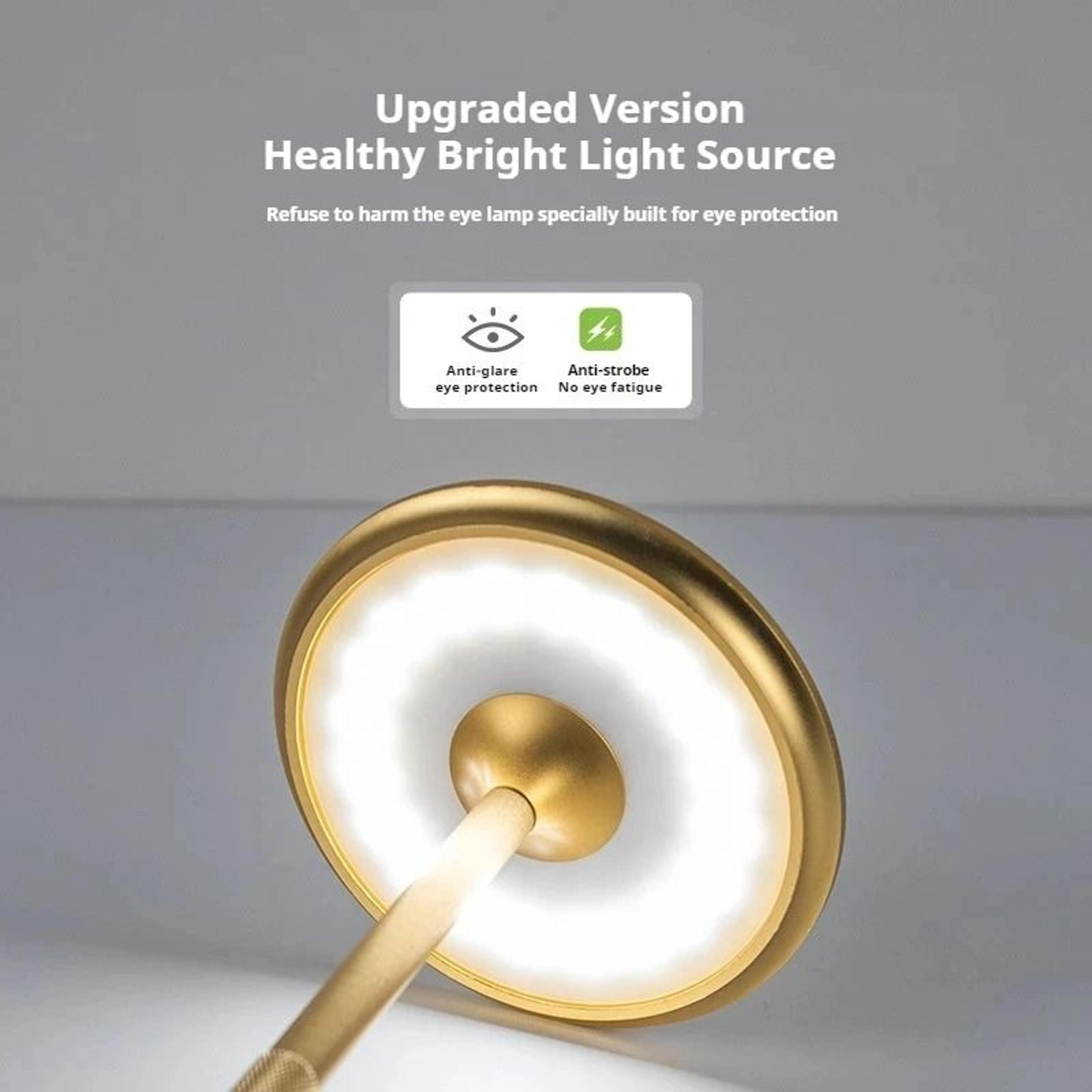 rechargeable cordless led table lamp portable battery desk light 3000k 6000k night light