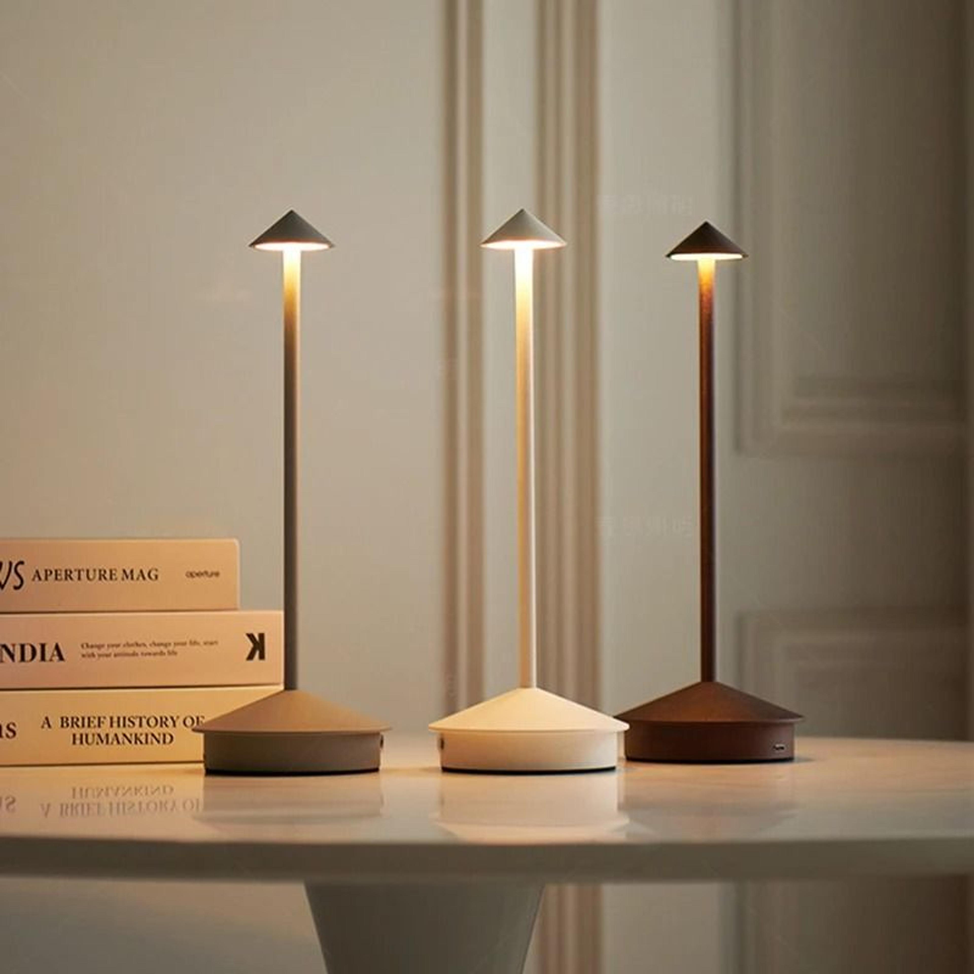 rechargeable creative touch led table lamp type c desk night light for bar hotel coffee