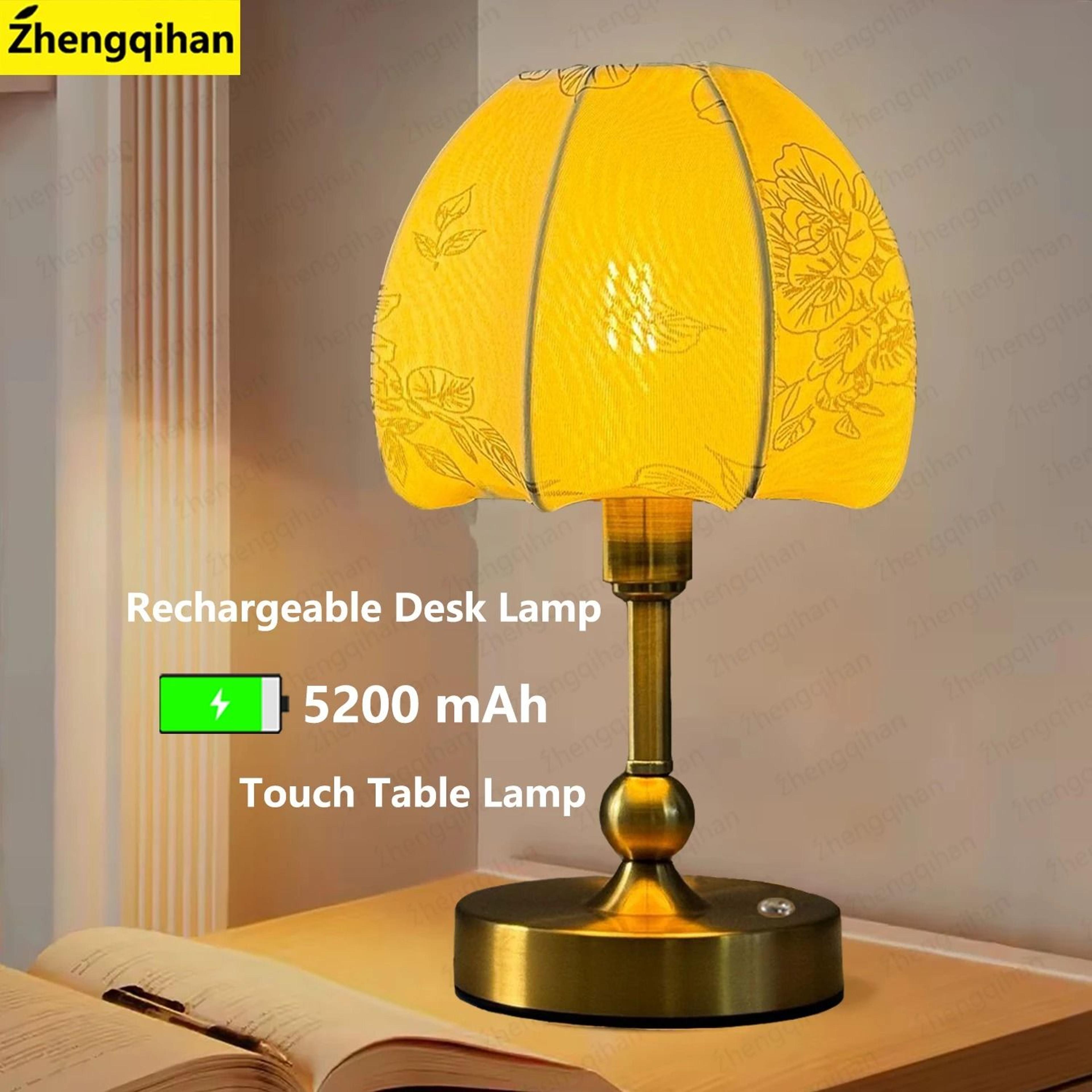 led touch sensor wireless table lamp usb rechargeable reading light for restaurant hotel bedroom