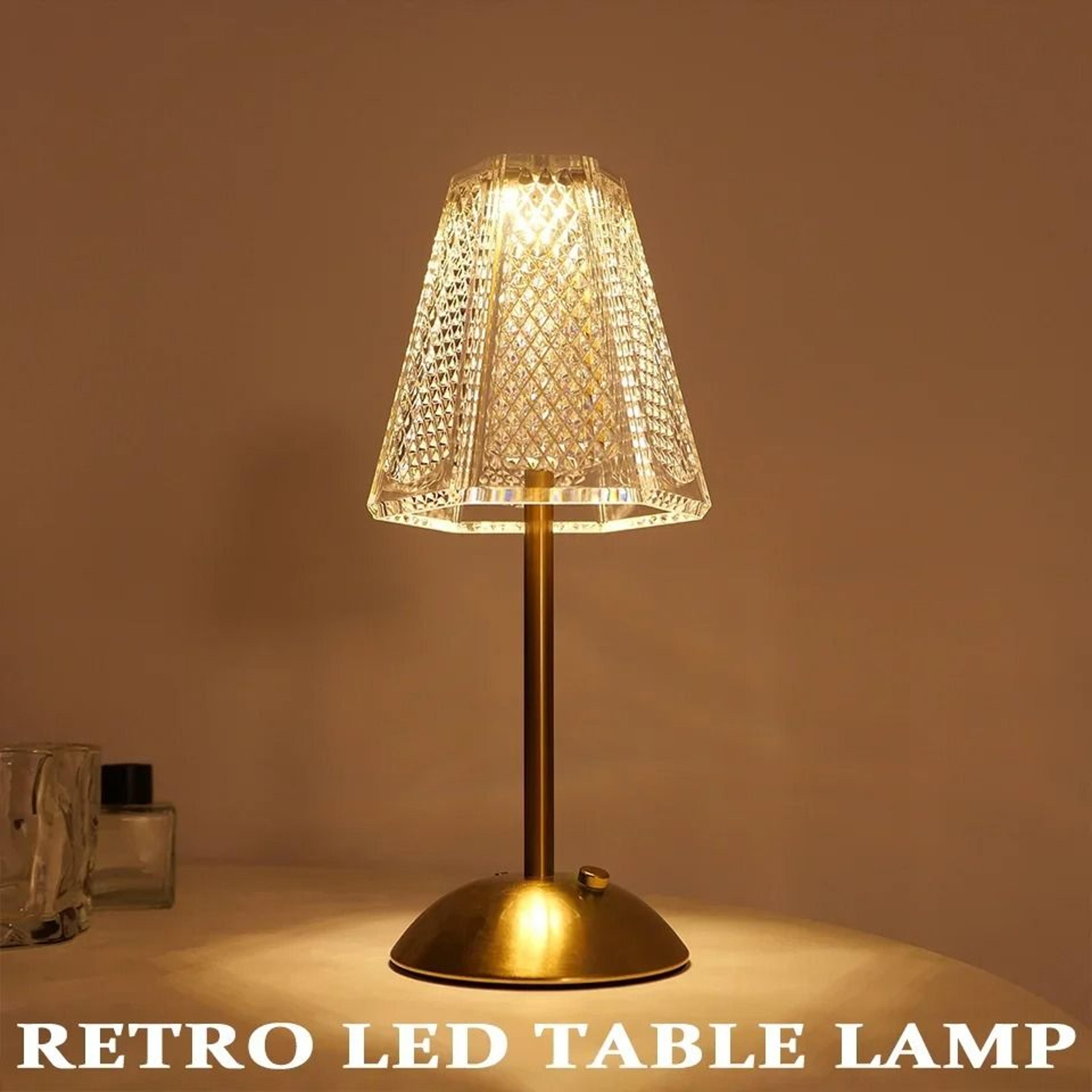wireless led touch sensor table lamp 3 color usb rechargeable bedside night light for restaurant hotel
