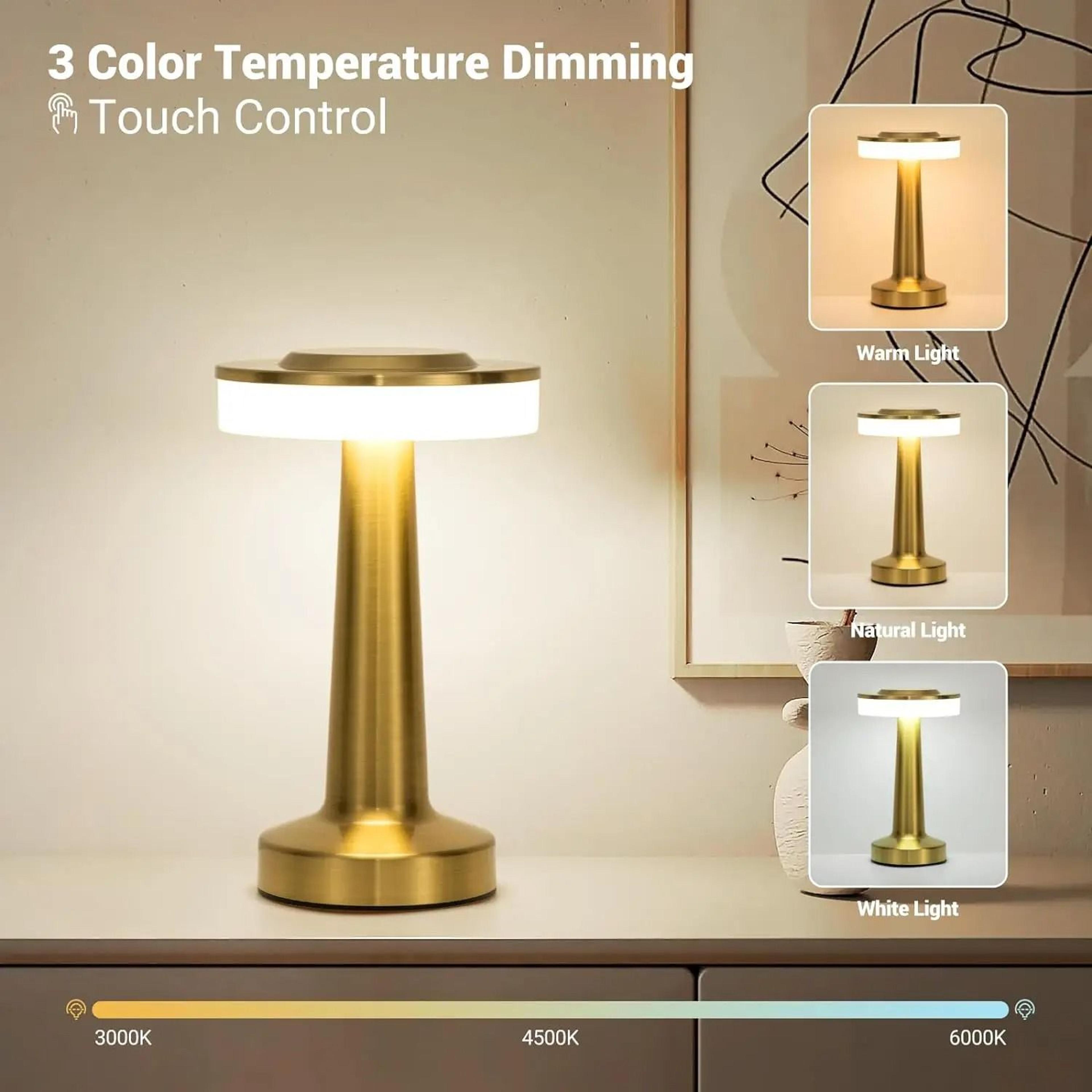 retro led bar table lamp touch dimmable 3 color usb rechargeable vintage dining night light