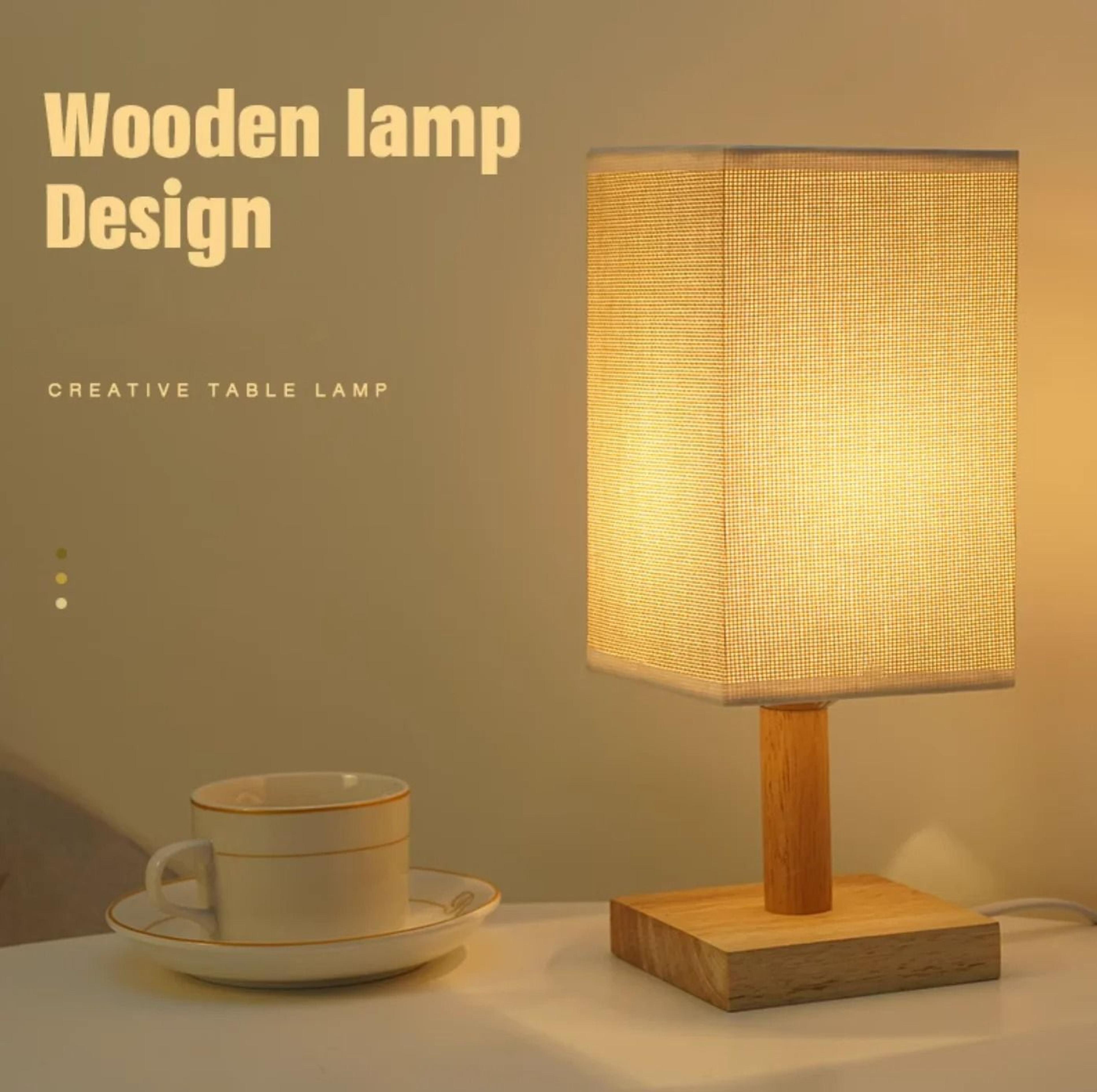 modern led bedroom table lamp compact desk nightstand light for bedroom home decor