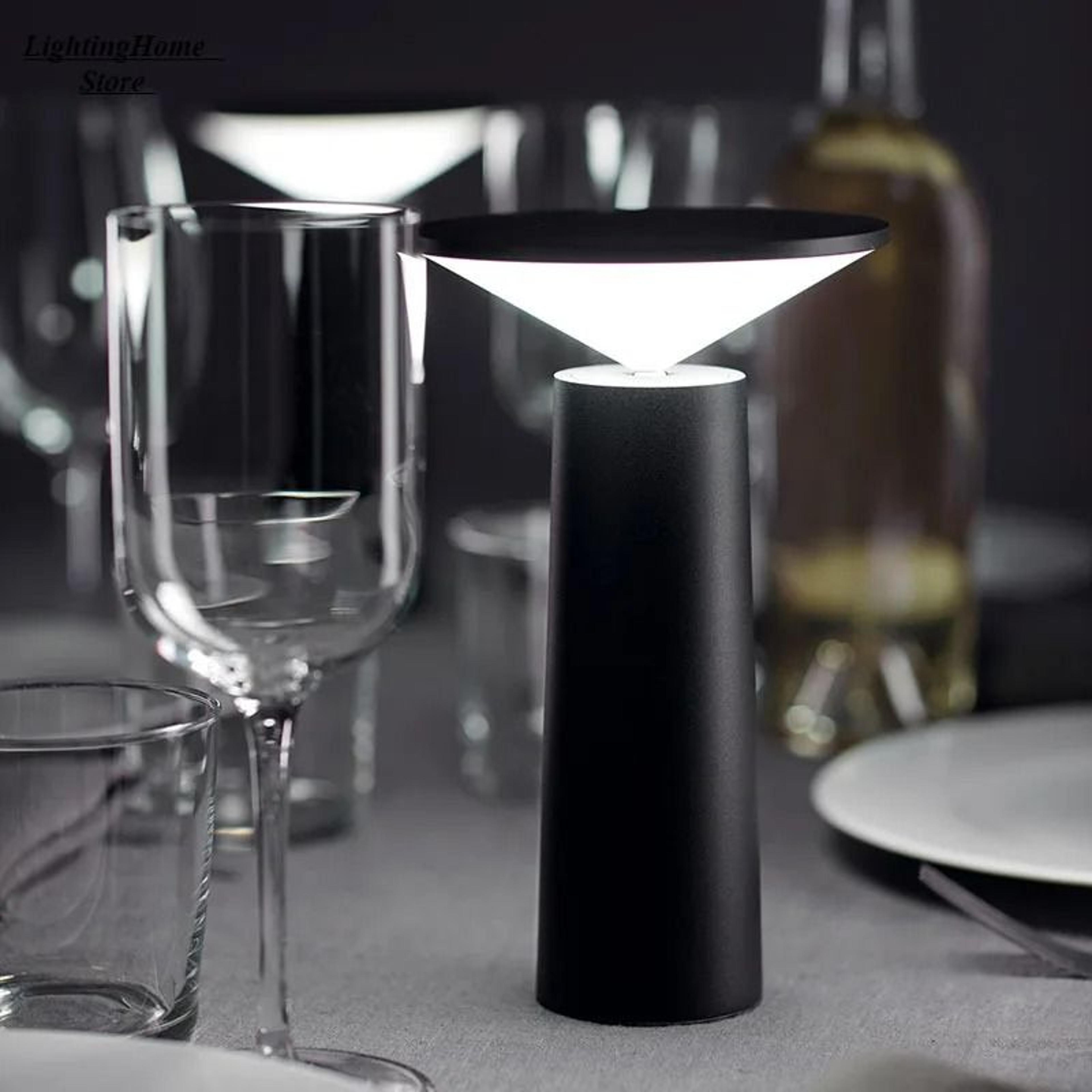 smart touch & remote control led table lamp usb rechargeable bedside night light for bedroom bar